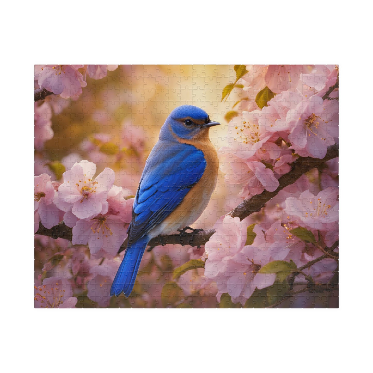 Serenity in Blue: Eastern Bluebird Puzzle  (110, 252, 520, 1014-piece)