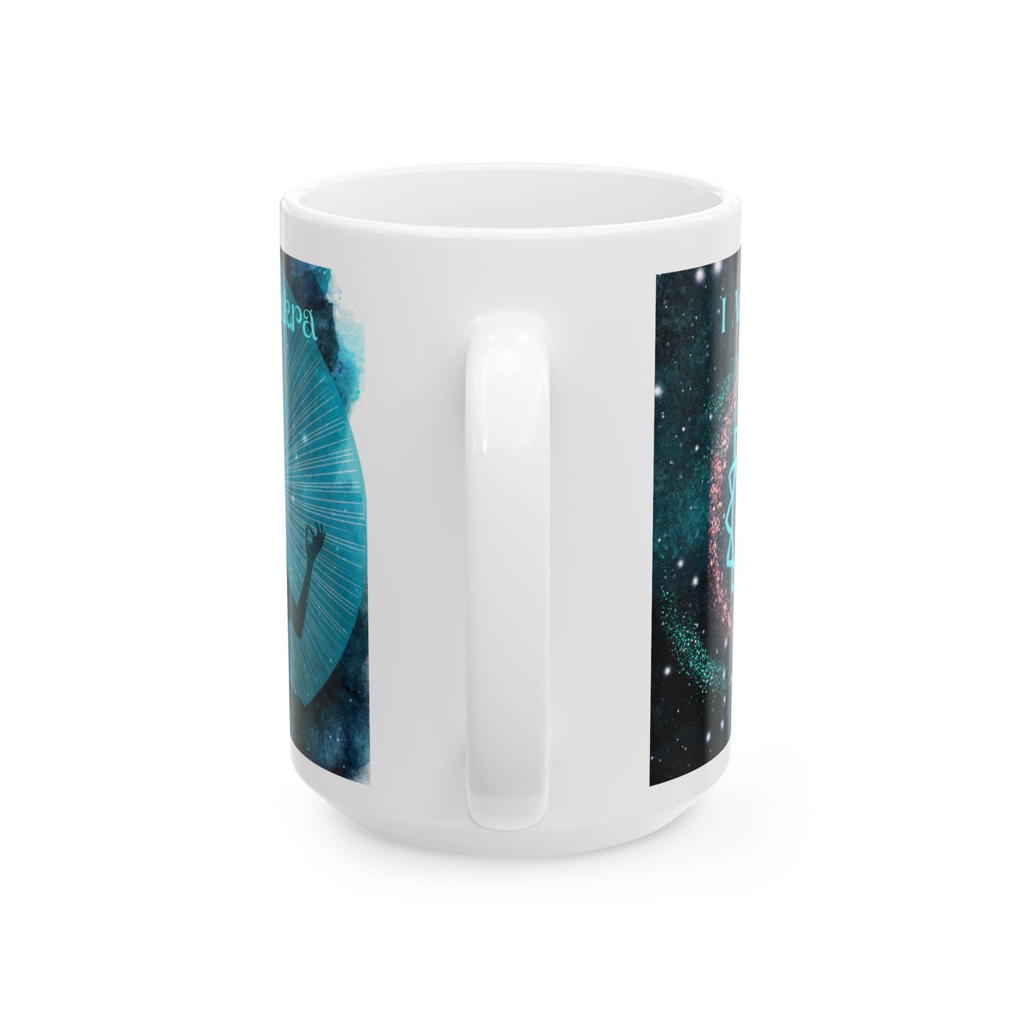 Throat Chakra Mug, Ethereal Chakra Mug Collection, 5th Chakra, Communication & Truth Mug Cup, Spiritual Gift, 11oz, 15oz Mugs