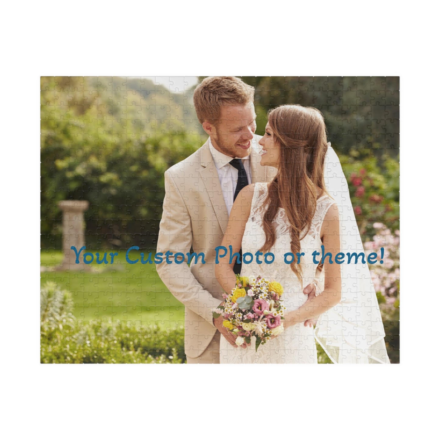 Custom Photo Puzzle - Personalized Memory Game, Unique Wedding Gift, Family Fun Activity, Engagement Celebration, Customizable Jigsaw