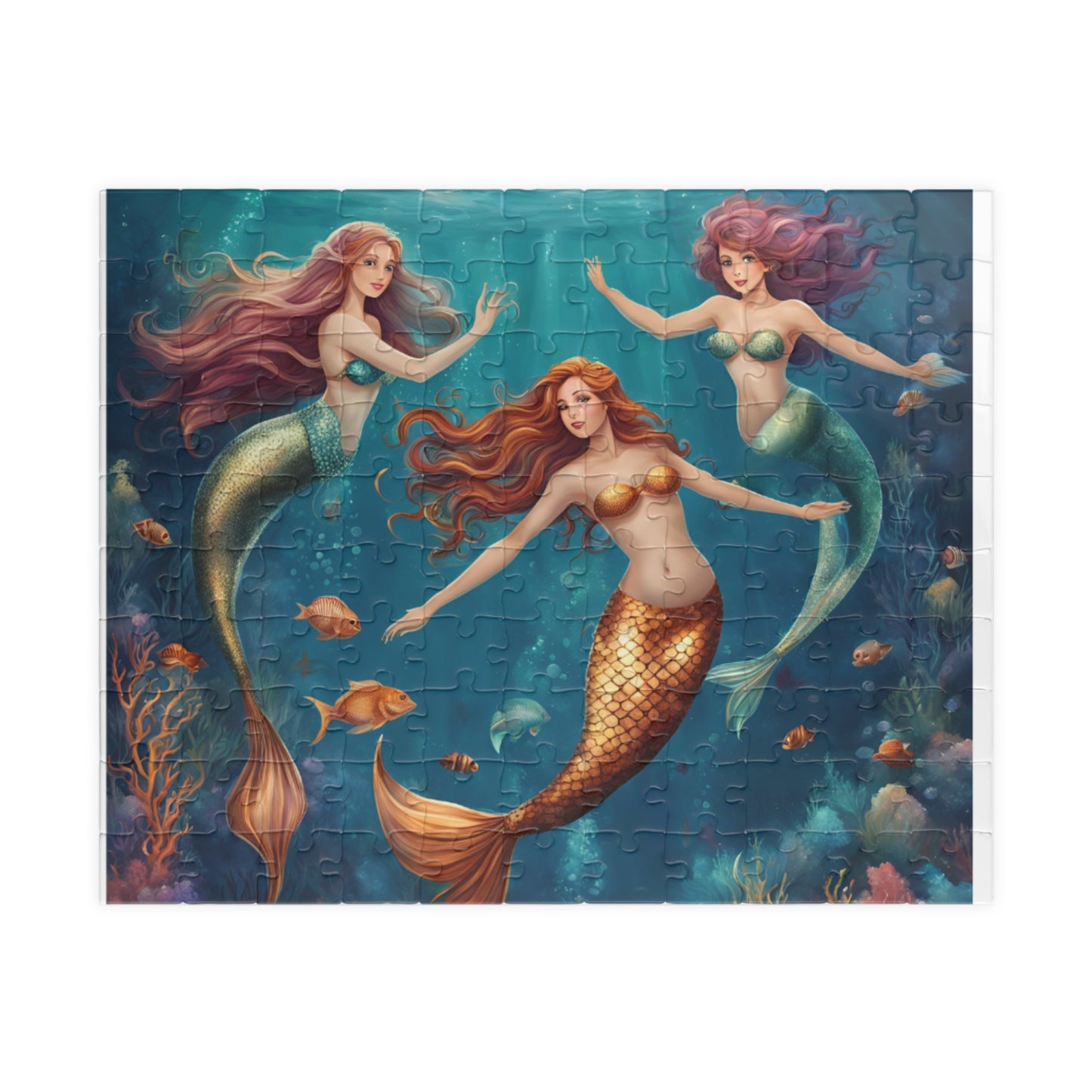 Elegant Mermaids of the Ocean - Enchanting Depths of the Ocean, Ideal Gift for Ocean Lovers