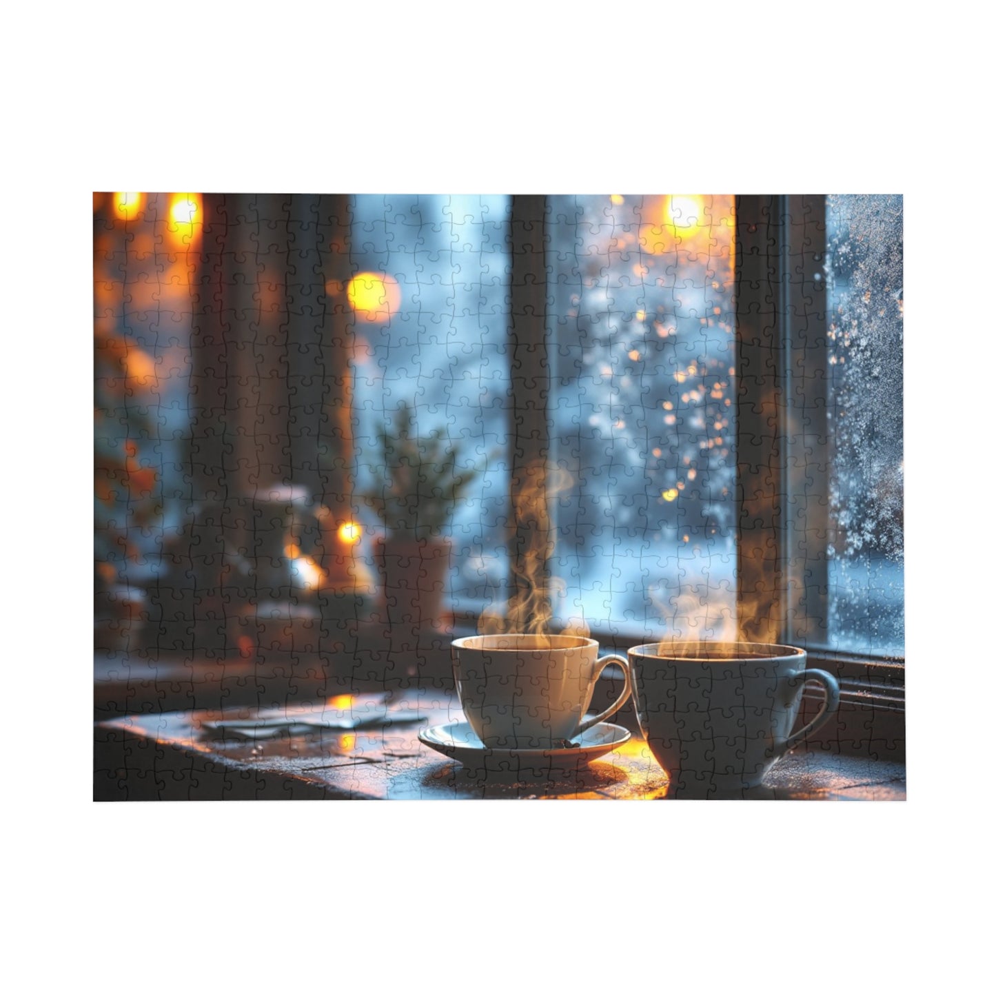 Cozy Coffee Moments Puzzle - 1000-Piece Jigsaw for Relaxation and Fun