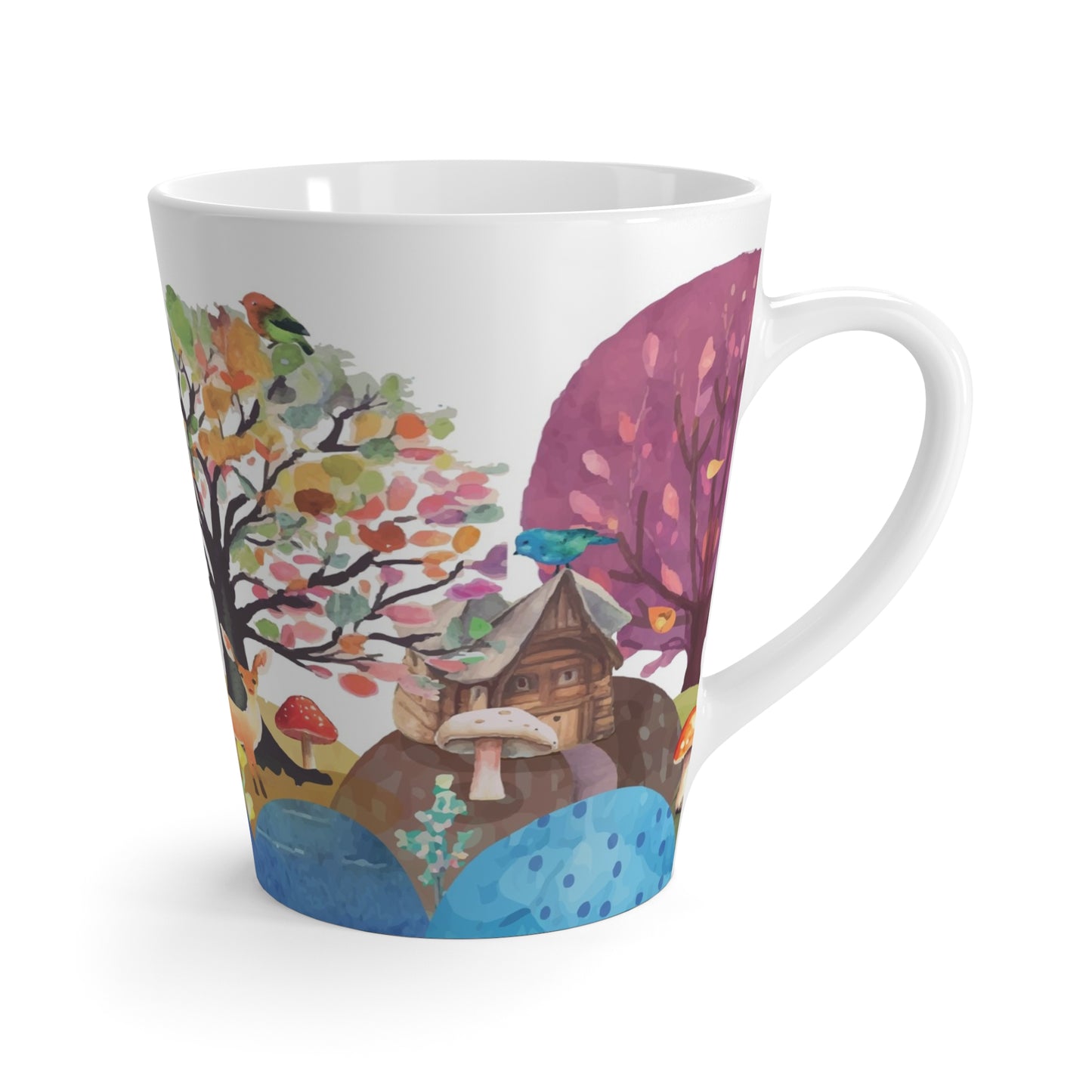 Autumn Wonderland Latte Mug - Cozy Gift for Coffee Lovers, Fall Decor, Unique Kitchenware, Perfect for Thanksgiving, Home & Office