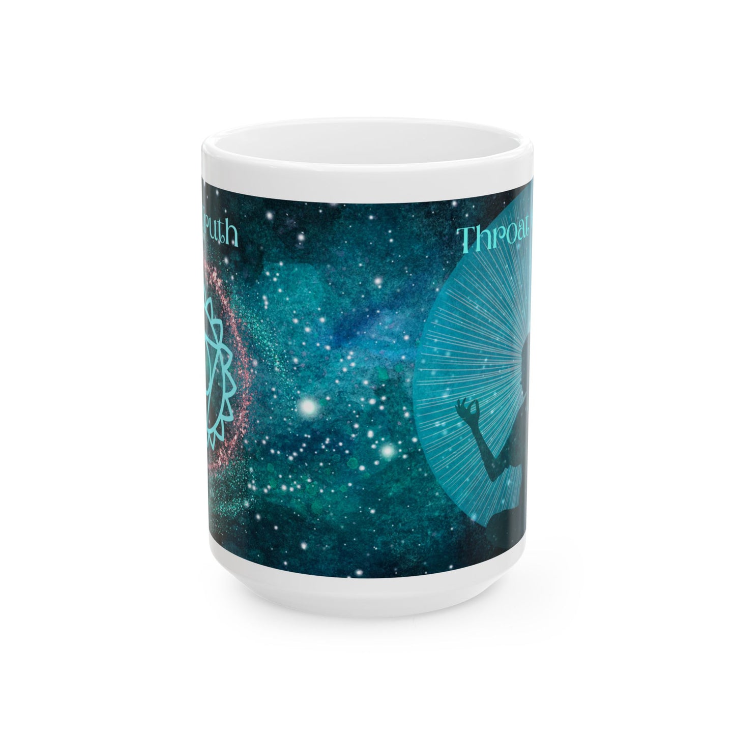 Throat Chakra Mug, Ethereal Chakra Mug Collection, 5th Chakra, Communication & Truth Mug Cup, Spiritual Gift, 11oz, 15oz Mugs