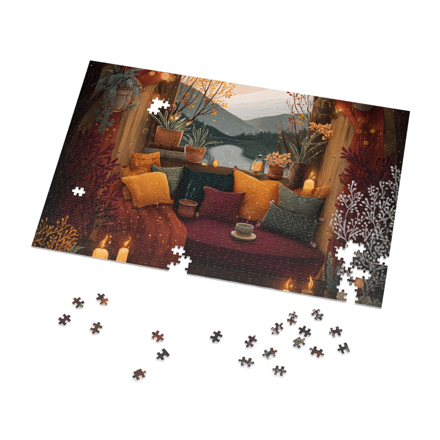 Cozy Fall Festival in the Countryside Jigsaw Puzzle – Fun Family Activity, Autumn Decor, Relaxing Indoor Game, Perfect Gift for Holidays & Birthdays