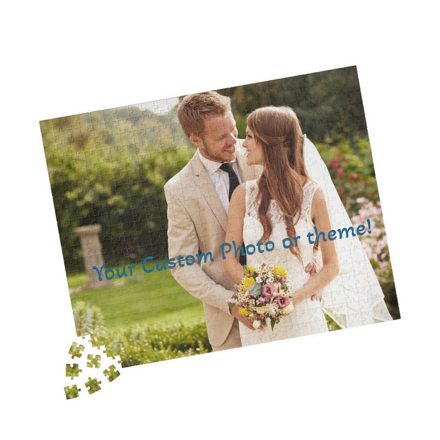 Custom Photo Puzzle - Personalized Memory Game, Unique Wedding Gift, Family Fun Activity, Engagement Celebration, Customizable Jigsaw