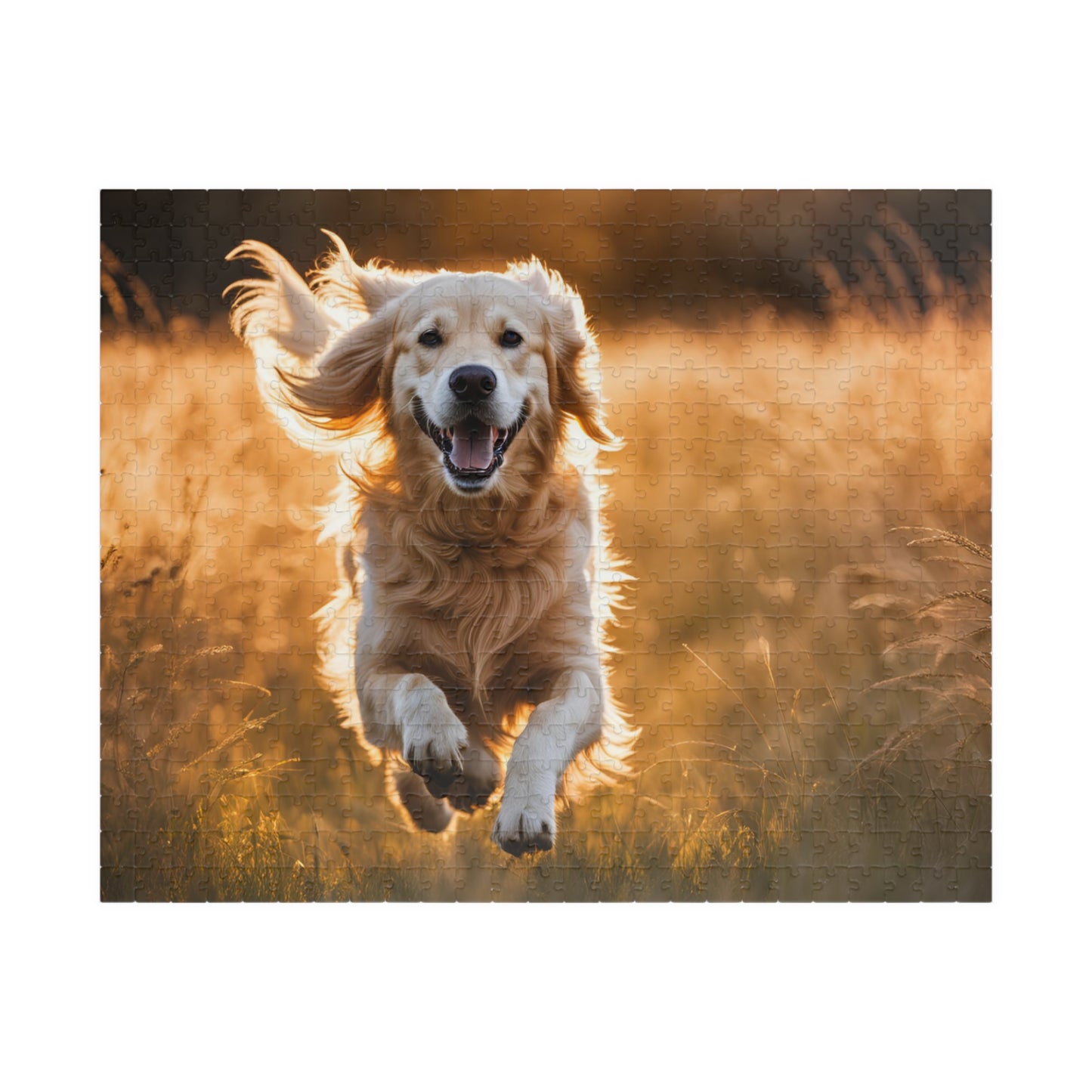 Golden Retriever Puzzle - Joyful Pet Jigsaw Game, Animal Lovers Gift, Family Fun Activity, Dog-Themed Home Decor