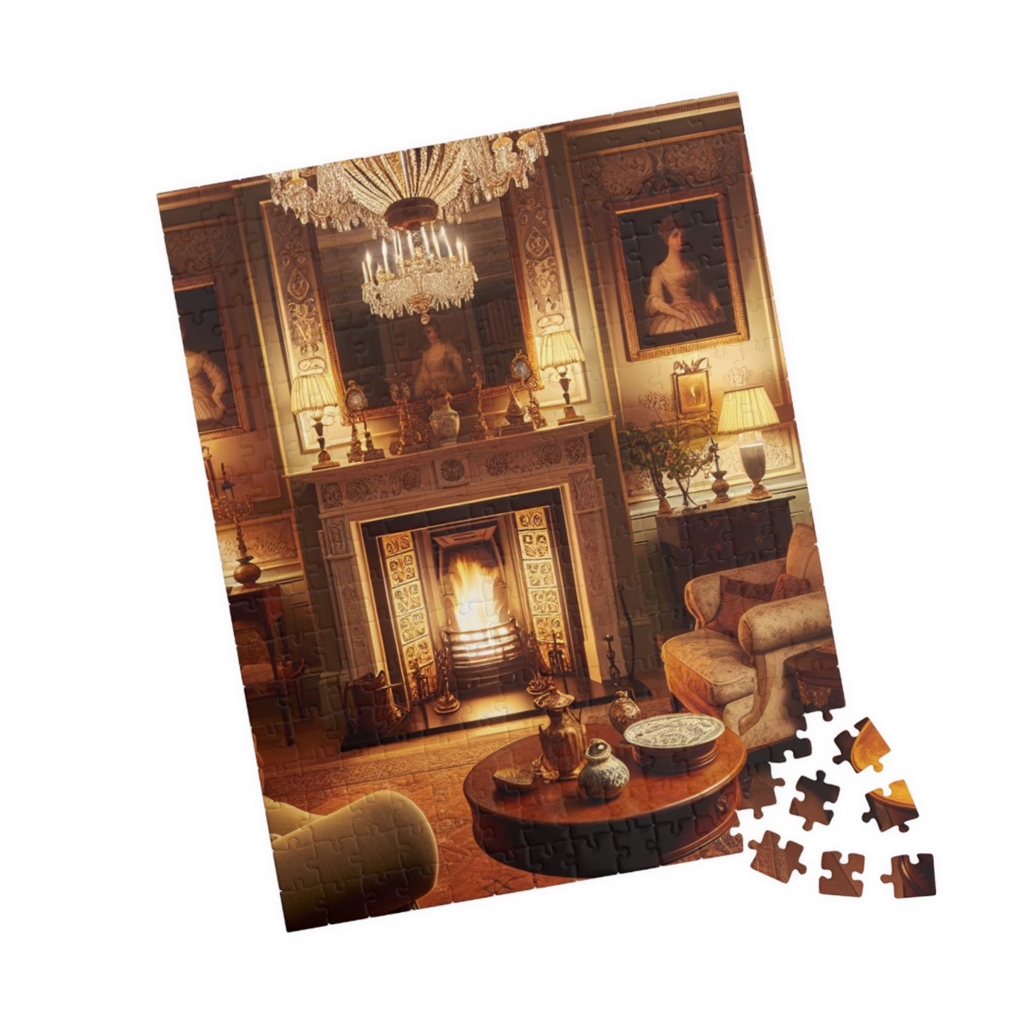 Cozy Comforts: A Living Room Retreat Puzzle (110 to 1014-Piece Options)