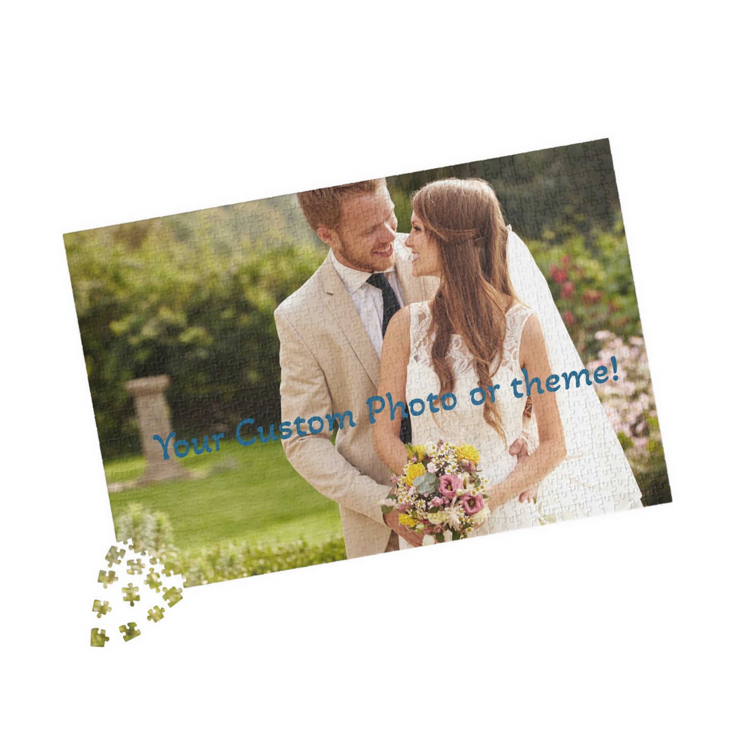 Custom Photo Puzzle - Personalized Memory Game, Unique Wedding Gift, Family Fun Activity, Engagement Celebration, Customizable Jigsaw