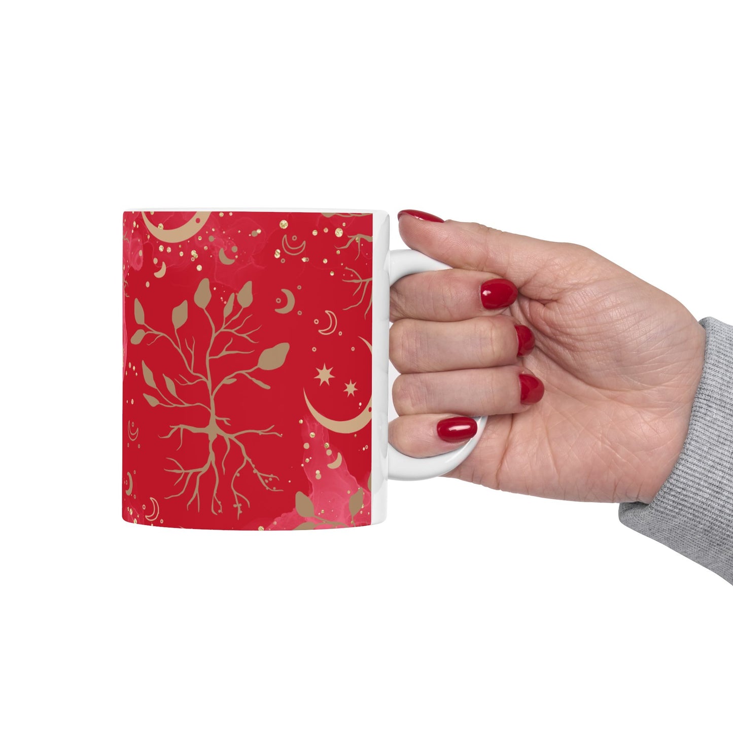 Root Chakra Mug, Ethereal Chakra Mug Collection, Grounding/ Stability Mug, 11oz, 15oz, or 20oz, Spiritual Coffee Mug, Healing Gift