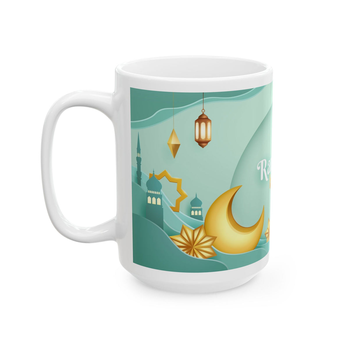 Elegant Ramadan Mug - Celebrate Ramadan, Islamic Gift, Coffee Cup, Eid Celebration, Ceremonial Drinkware