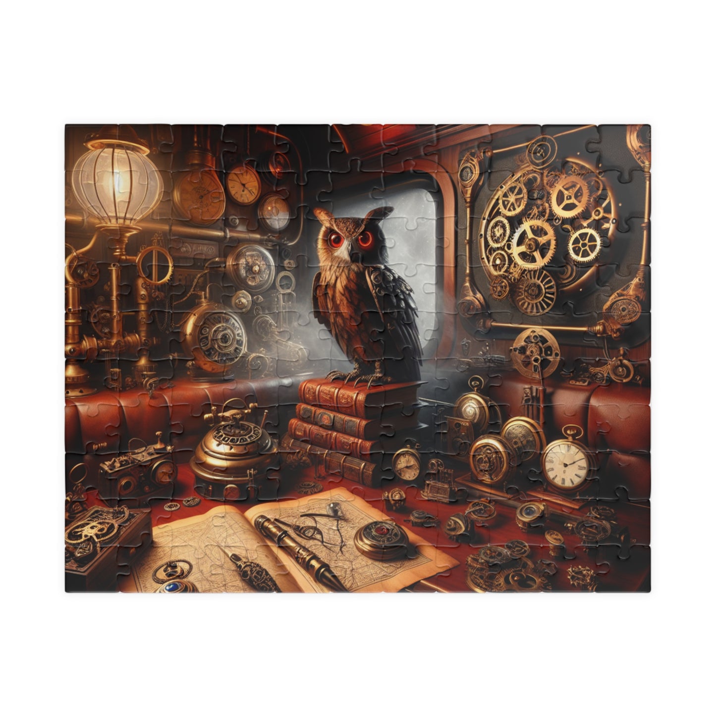 Steampunk Owl Puzzle - Unique Gift, Home Decor, Brain Teaser, Family Fun, Art Collectible