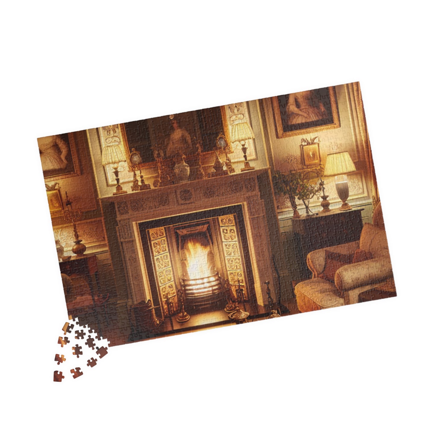 Cozy Comforts: A Living Room Retreat Puzzle (110 to 1014-Piece Options)
