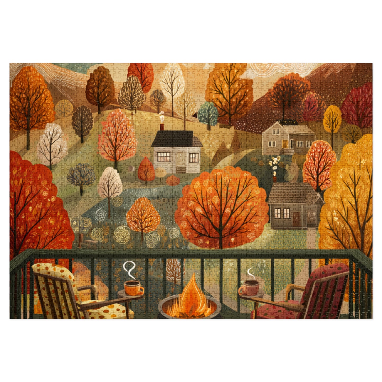 Autumn Cabin Jigsaw Puzzle