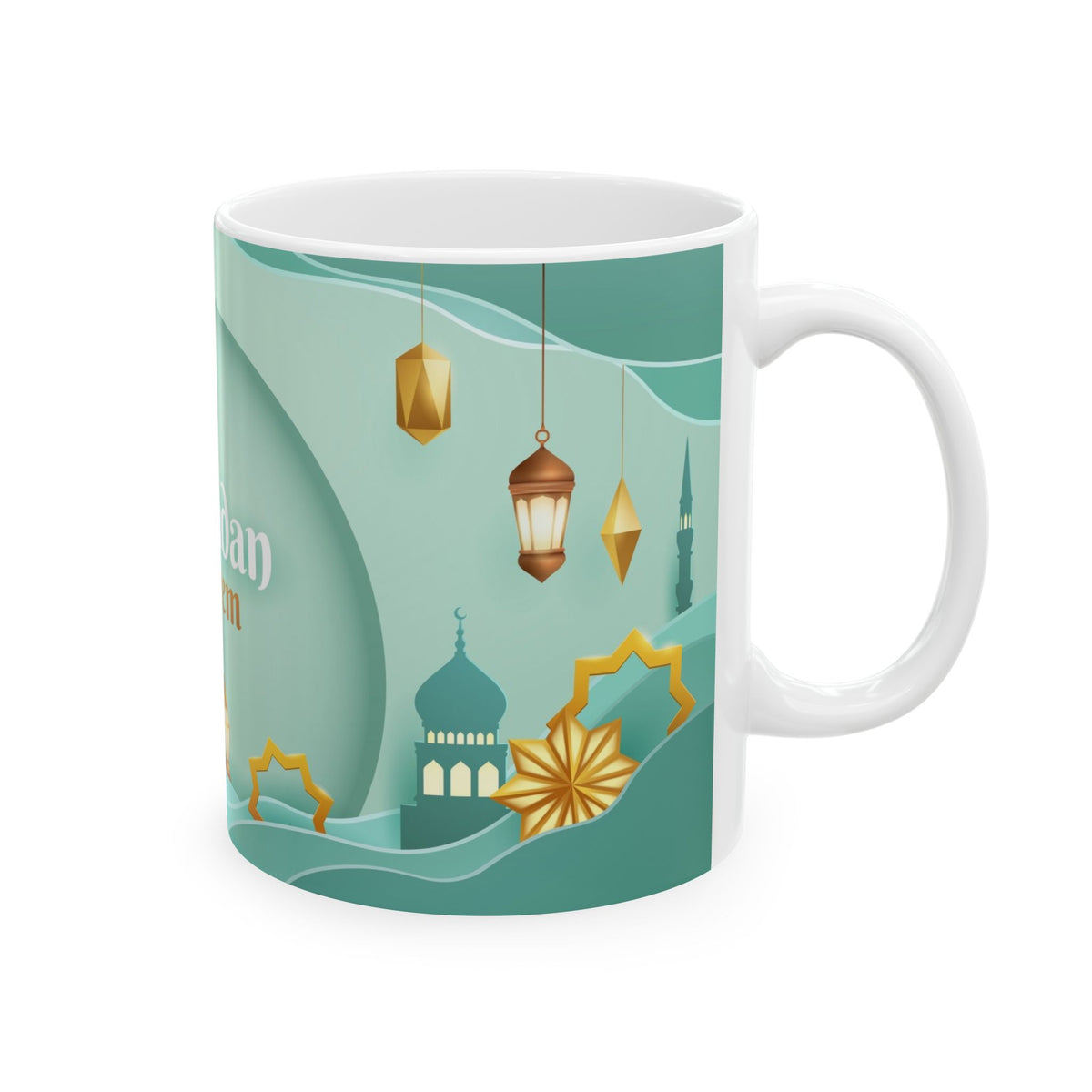 Elegant Ramadan Mug - Celebrate Ramadan, Islamic Gift, Coffee Cup, Eid Celebration, Ceremonial Drinkware