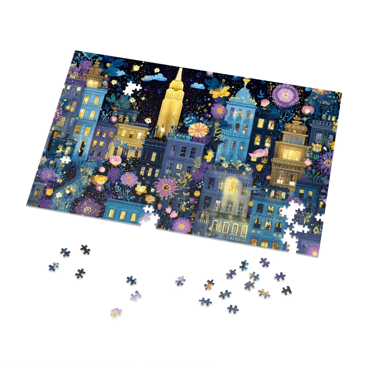 Whimsical New York City Puzzle – A Magical Adventure in the Big Apple-Puzzle with Tin