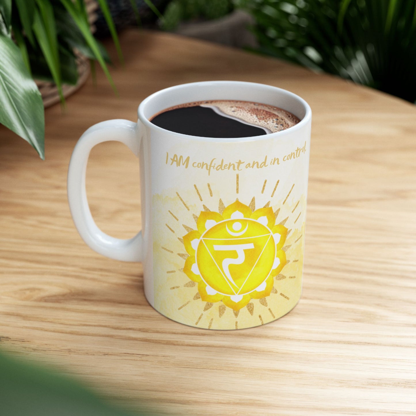 Solar Plexus Chakra Mug, Ethereal Chakra  Mug Collection, Third Chakra, Confidence & Empowerment Mug, Spiritual Gift, 11oz, 15oz Mugs