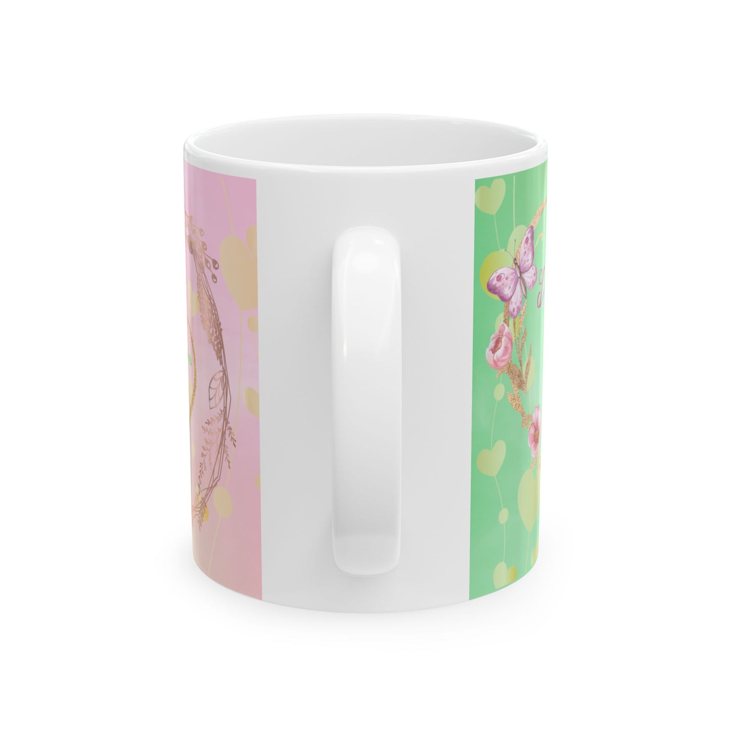 Heart Chakra Mug, Ethereal Chakra Mug Collection, Love & Compassion Coffee Mug with Heart Symbolism, Spiritual Gift, 11oz, 15oz Mug