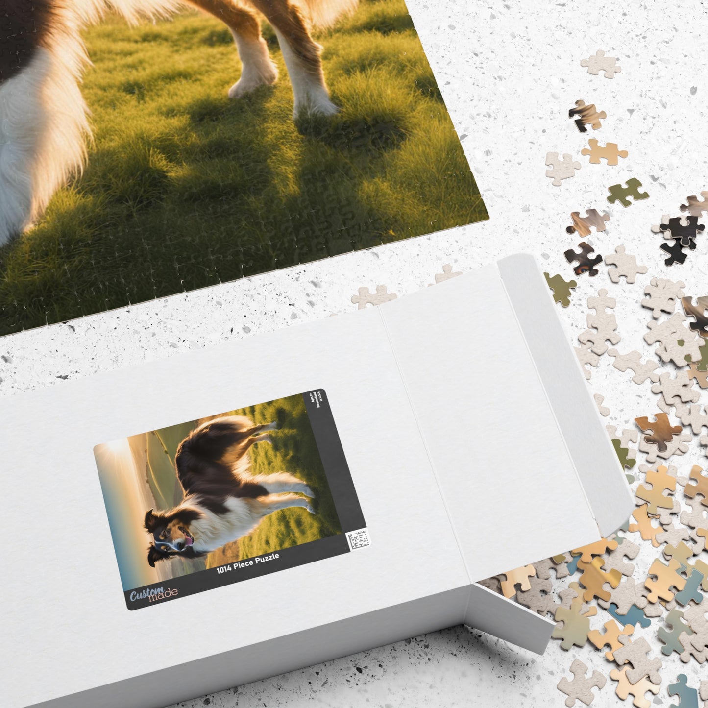 Graceful Collie Puzzle - Perfect for Pet Lovers, Gift for Dog Owners, 110-1014 Piece Fun, Family Activity, Unique Home Decor