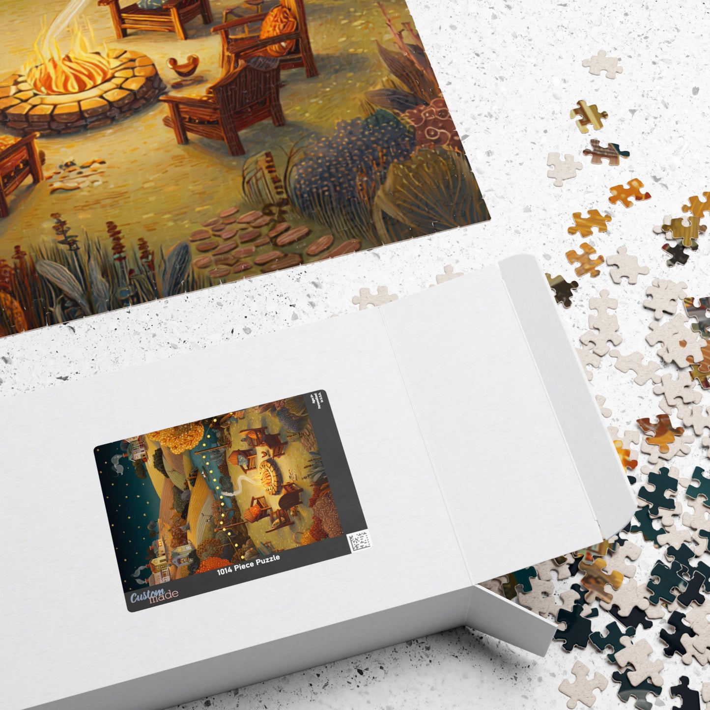 Cozy Campfire Puzzle | Family Game Night | Relaxing Nature Activity | Outdoor Gift for Adults & Teens | Jazz N’ Coffee Puzzles