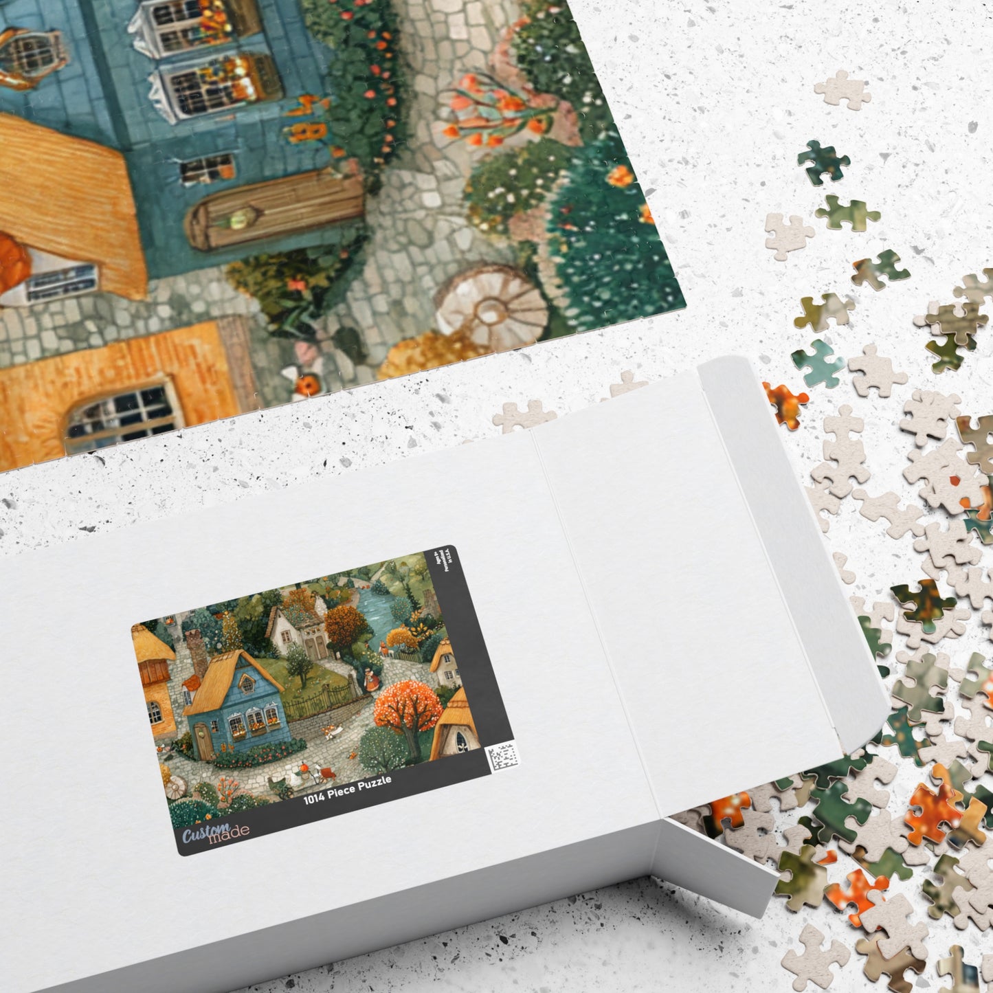Cozy Village Countryside Jigsaw Puzzle — Autumn Scenic 110/252/520/1014 pc