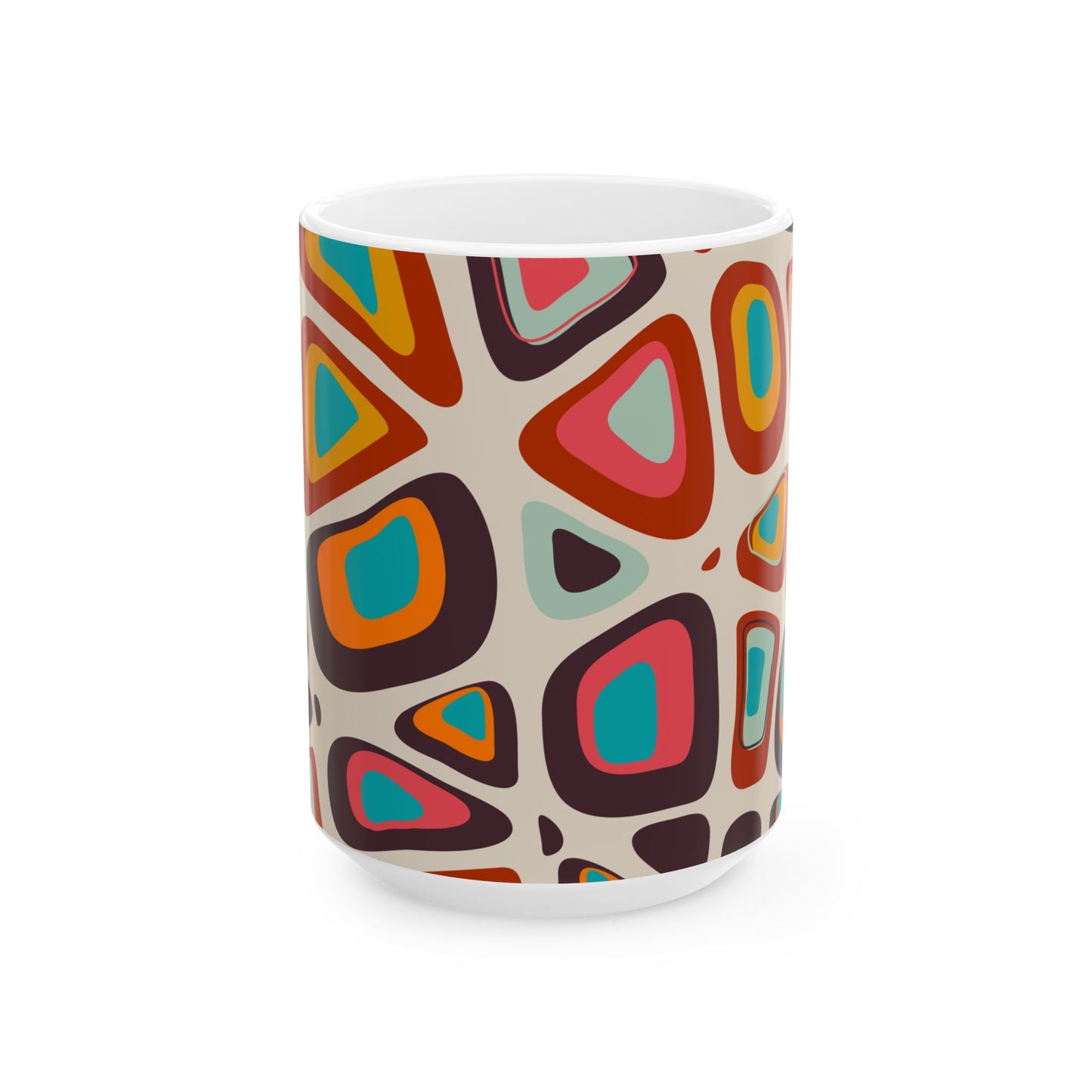 Retro 70s Mug, Groovy Vintage Inspired Coffee Mug, Boho Hippie Aesthetic, Funky Gift, 11oz and 15oz Mug