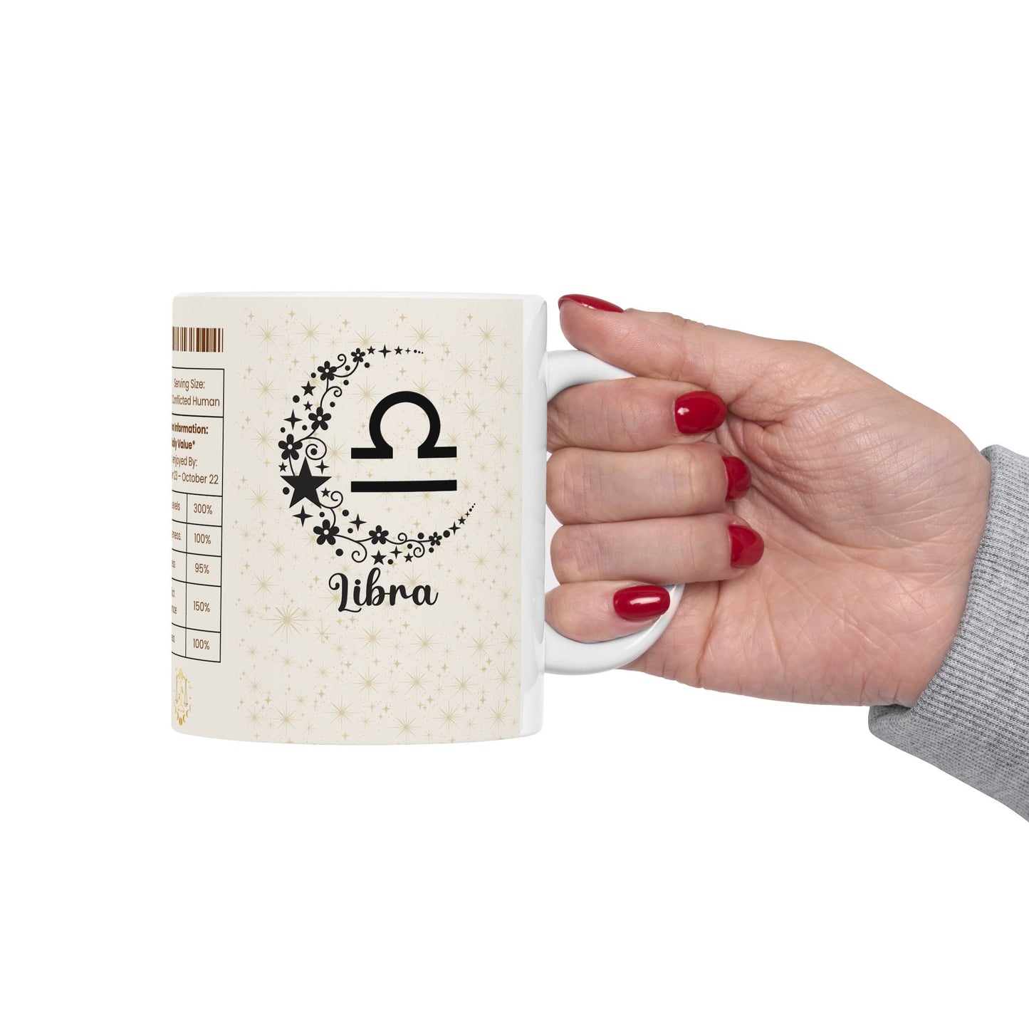 Libra Zodiac Ceramic Mug | Astrology Gift, Horoscope Mug, Spiritual Drinkware, Astrology Kitchen Decor, Personalized Birthday Gift