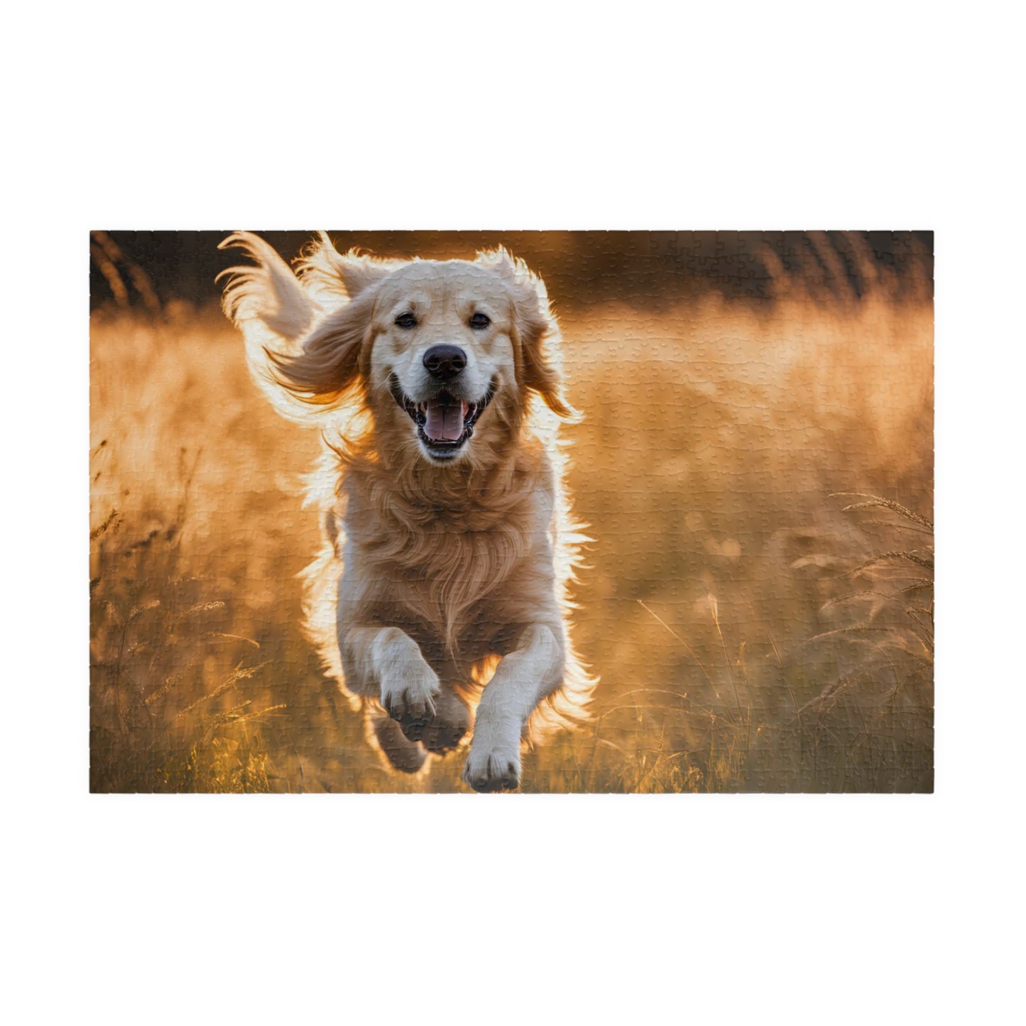 Golden Retriever Puzzle - Joyful Pet Jigsaw Game, Animal Lovers Gift, Family Fun Activity, Dog-Themed Home Decor