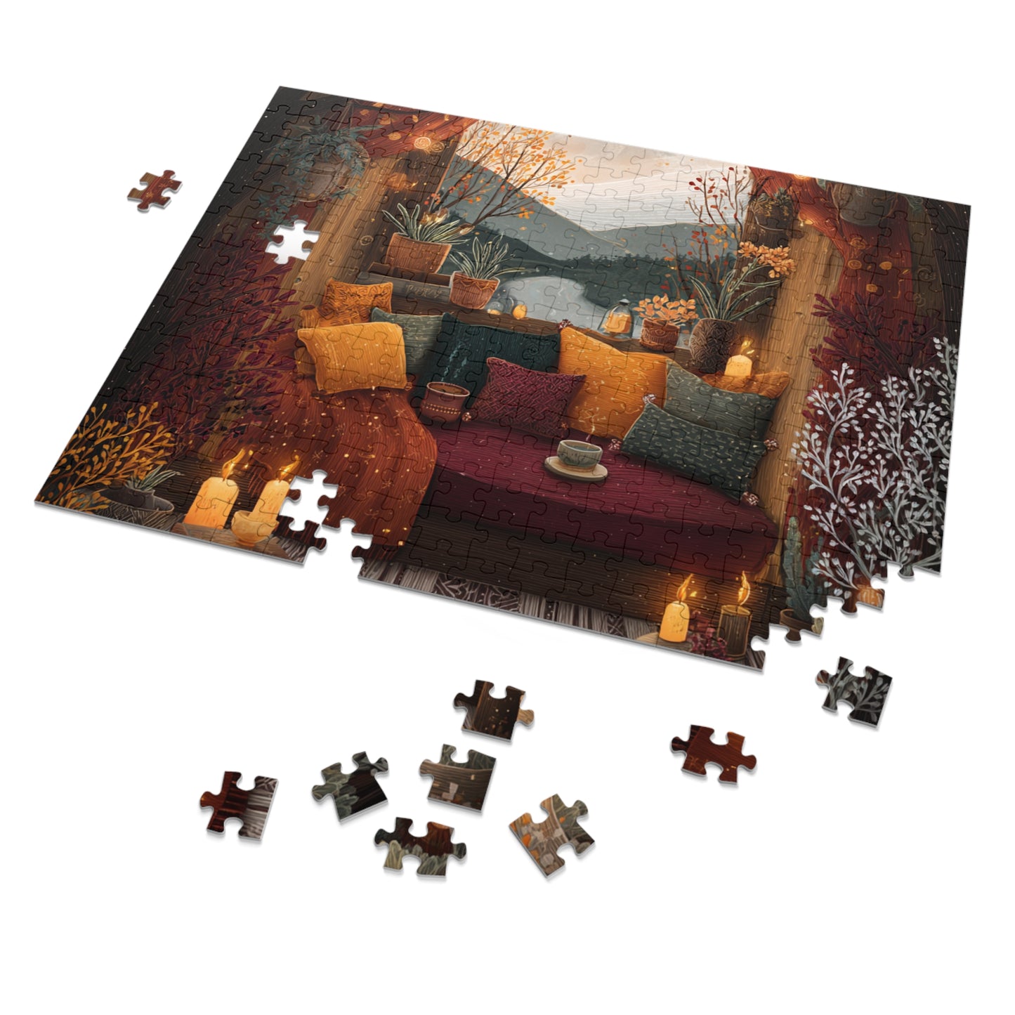 Cozy Fall Festival in the Countryside Jigsaw Puzzle – Fun Family Activity, Autumn Decor, Relaxing Indoor Game, Perfect Gift for Holidays & Birthdays
