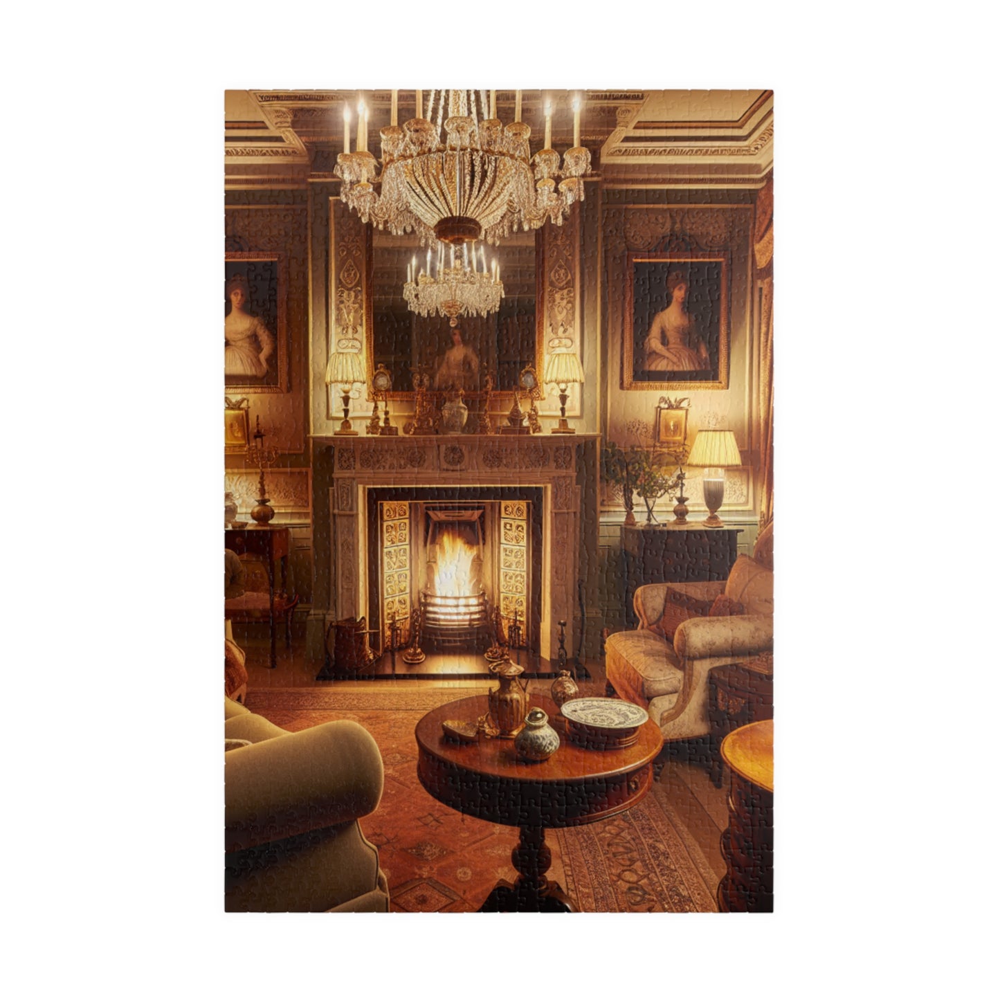 Cozy Comforts: A Living Room Retreat Puzzle (110 to 1014-Piece Options)
