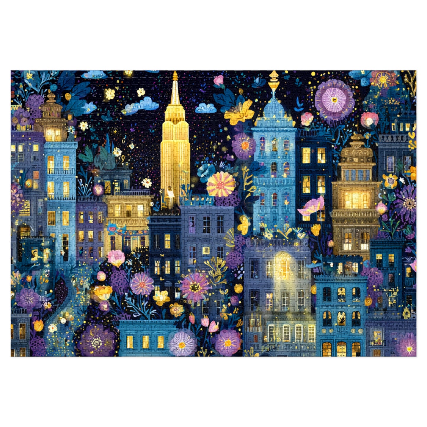 Whimsical New York City Puzzle – A Magical Adventure in the Big Apple-Puzzle with Tin