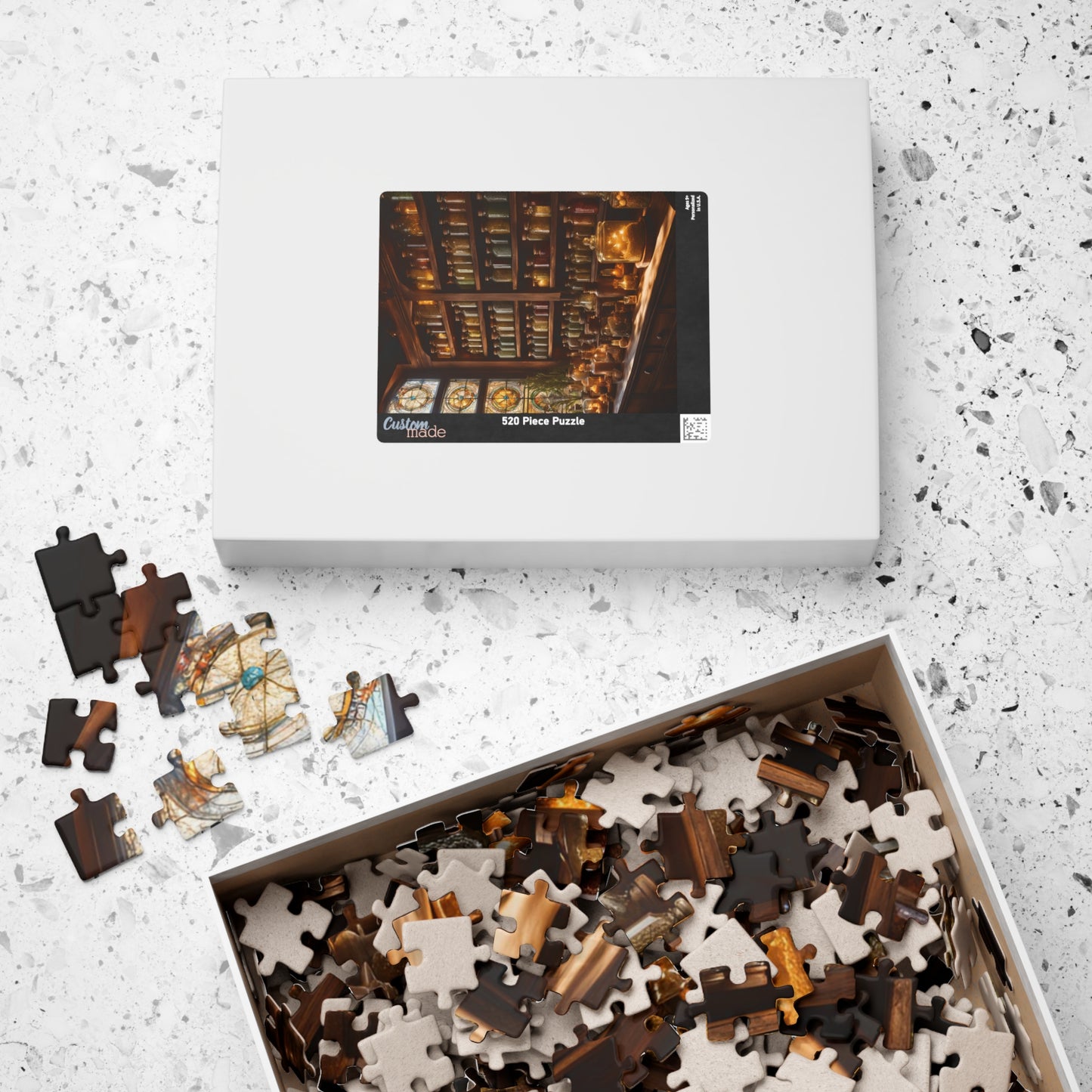 Mystical Potion Library Puzzle - Jigsaw Fun for Adults, 110-1014 Pieces, Mystical potion library puzzle with alchemy, spells, and witchcraft