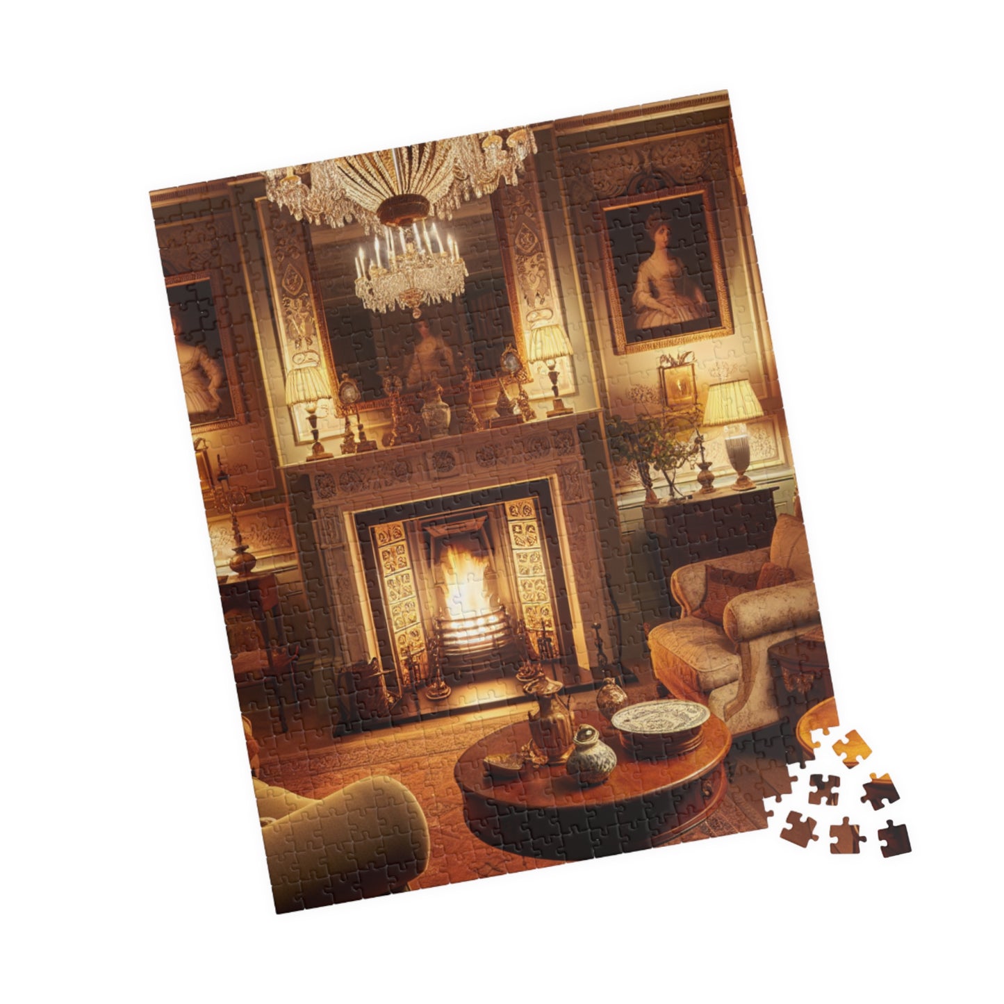Cozy Comforts: A Living Room Retreat Puzzle (110 to 1014-Piece Options)