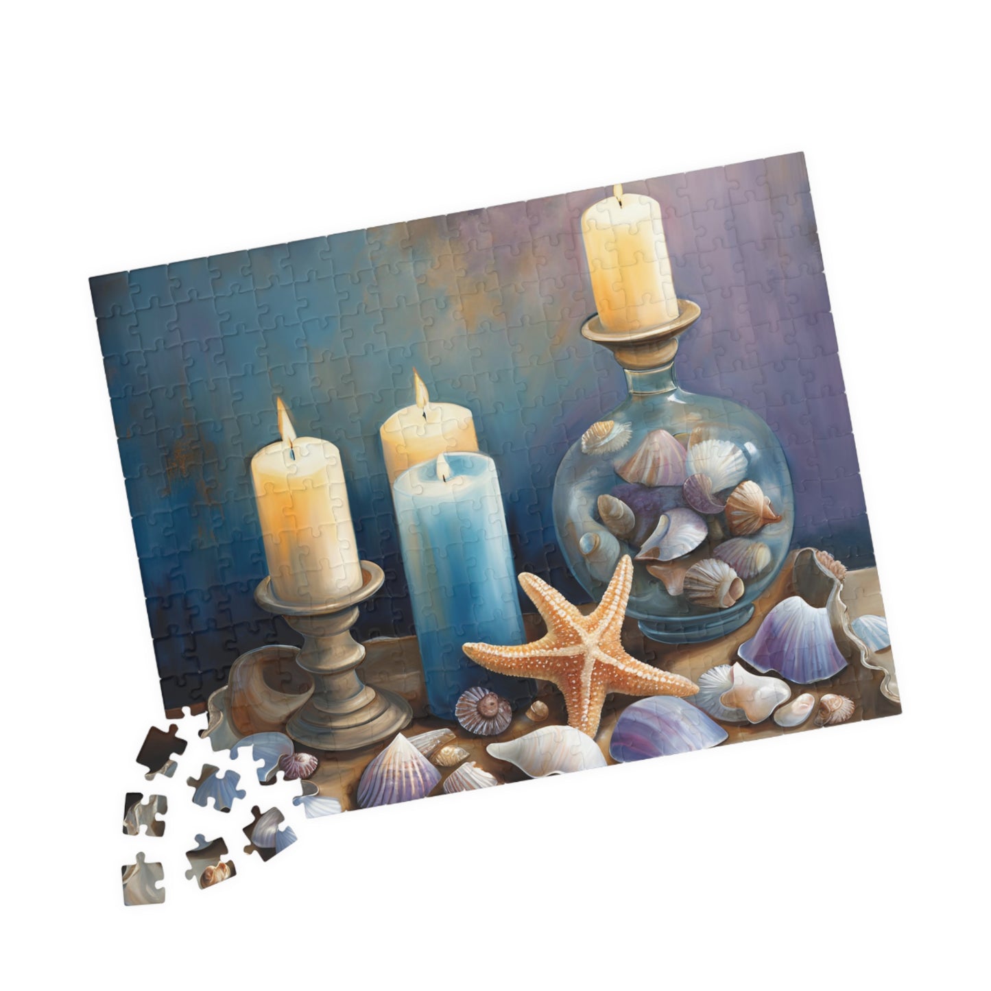 Serene Seaside Decor Puzzle | 110, 252, 520, 1014-piece | Relaxing Coastal Decor for Beach Lovers, Family Game Nights, Gifts