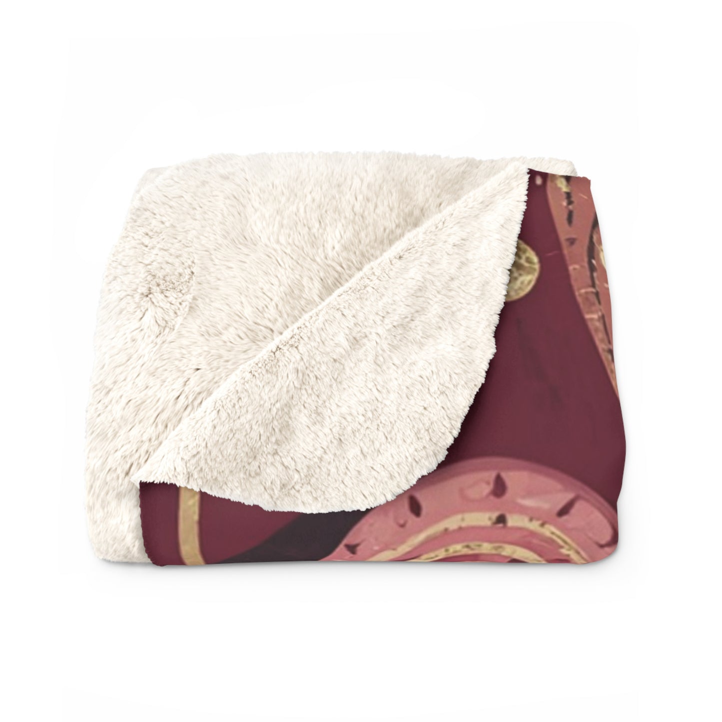 Whimsical Holiday Forest Sherpa Fleece Blanket