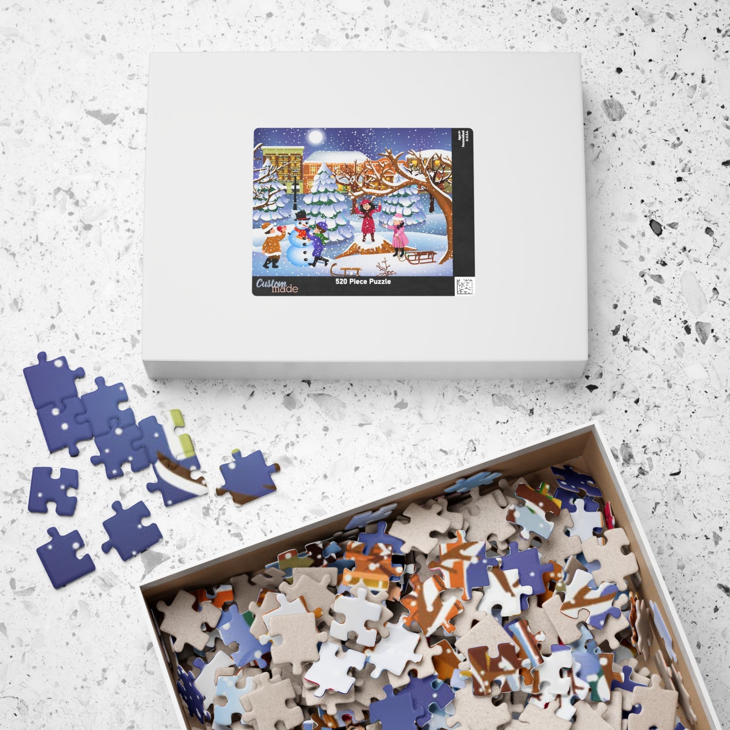 Winter Fun Kids Puzzle – Festive Snowy Activity, Holiday Gift, Indoor Family Fun | 110–1014 Pieces