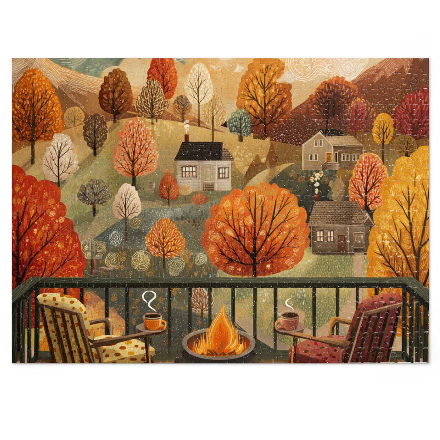 Autumn Cabin Jigsaw Puzzle