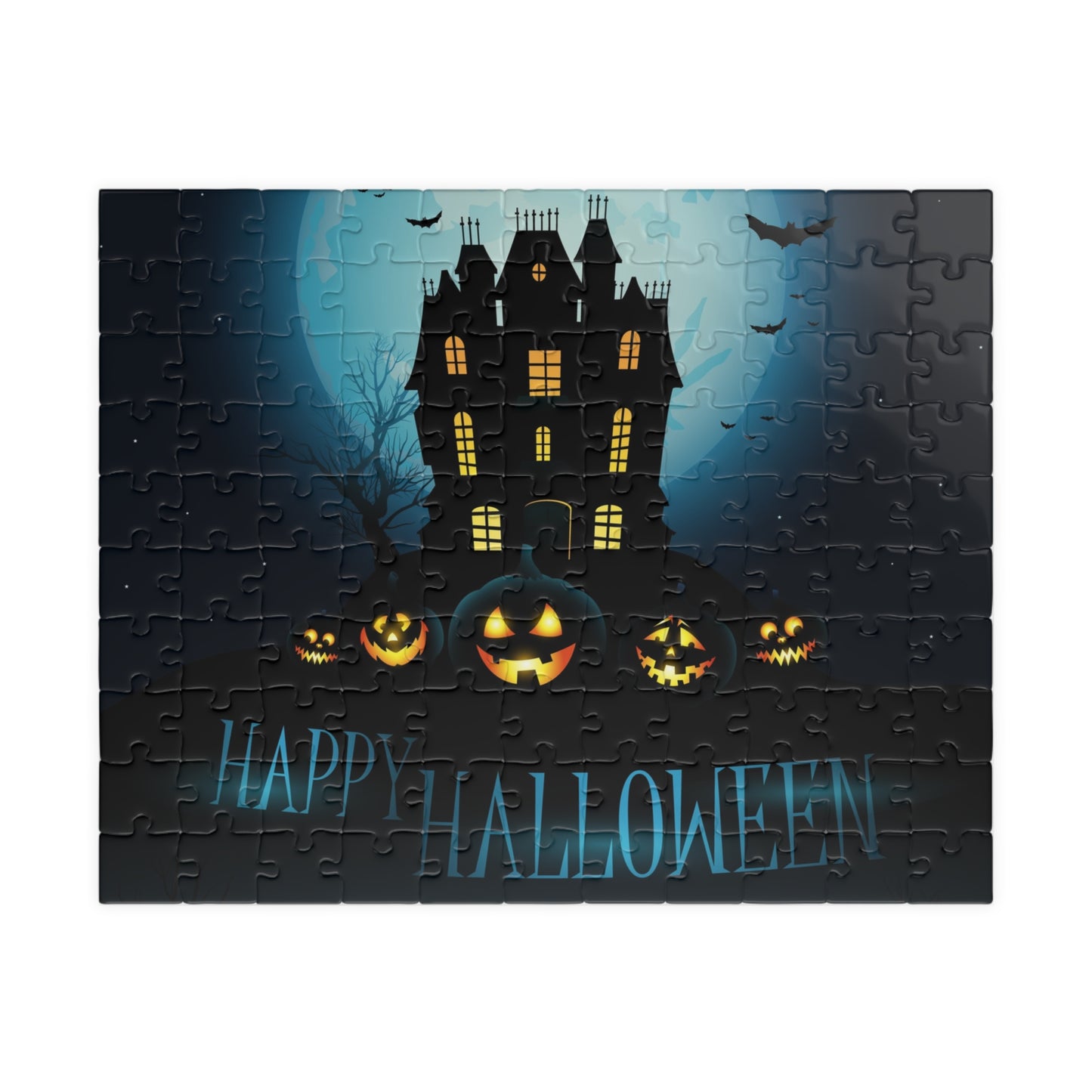 Spooky Haunted House Puzzle, Chilling Mystery for Puzzle Lovers, Halloween Puzzle, 110, 252, 520, 1014-piece Jigsaw Puzzle