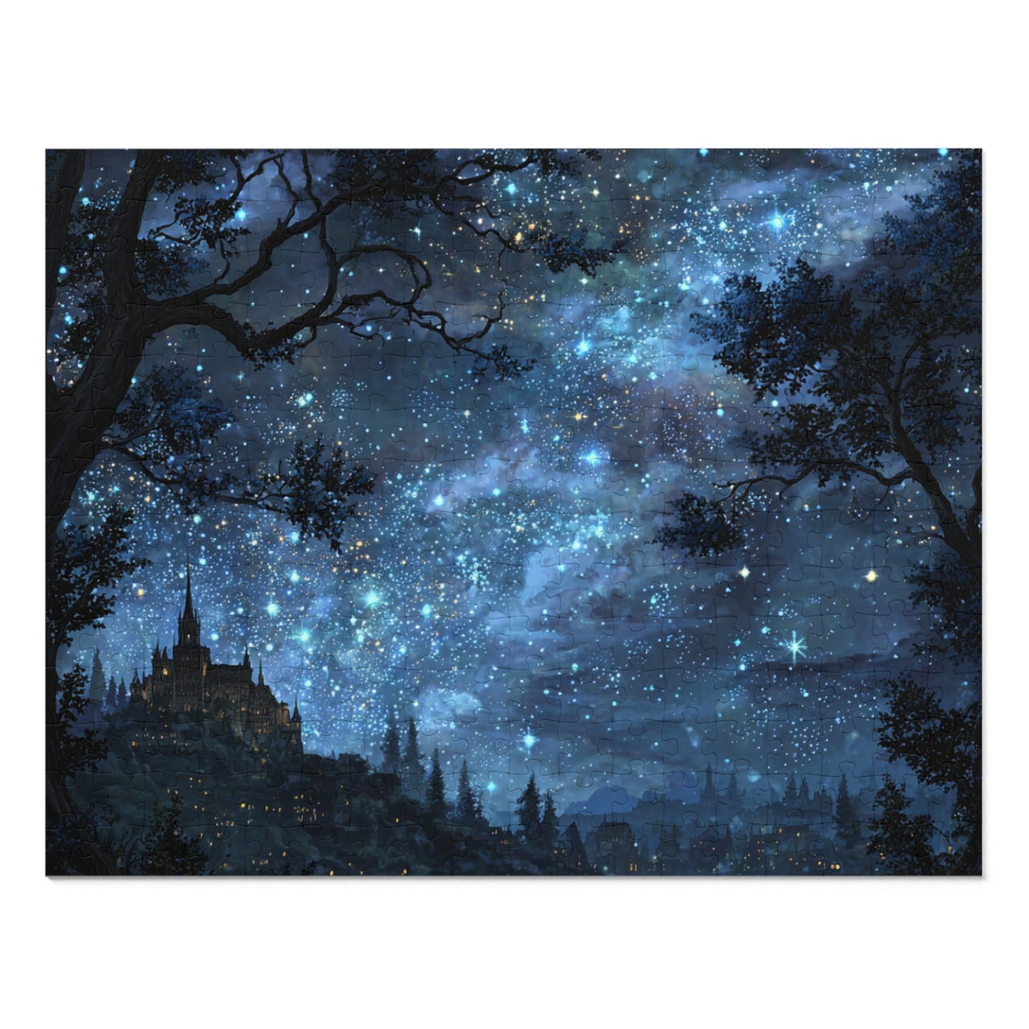 Starry Night Forest Jigsaw Puzzle (with Tin)