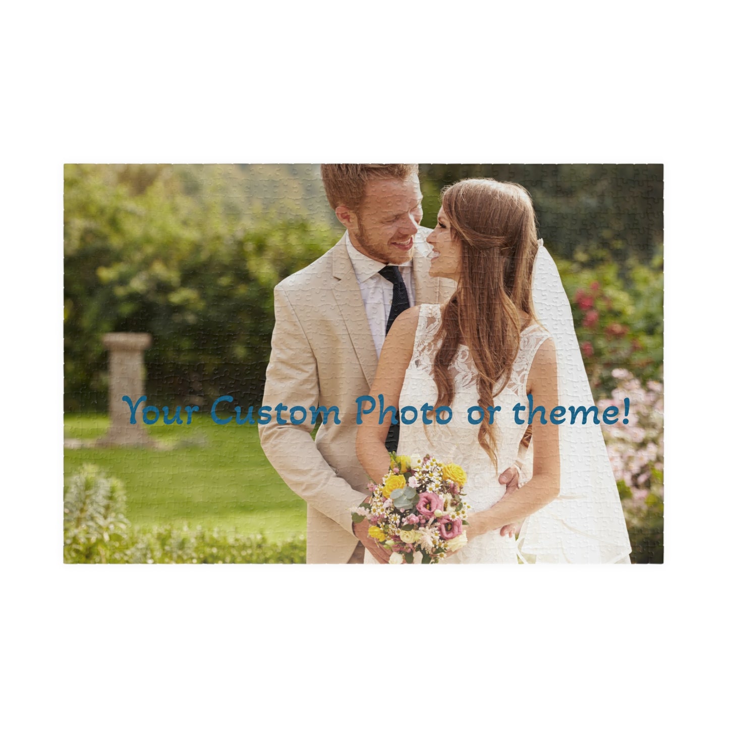 Custom Photo Puzzle - Personalized Memory Game, Unique Wedding Gift, Family Fun Activity, Engagement Celebration, Customizable Jigsaw