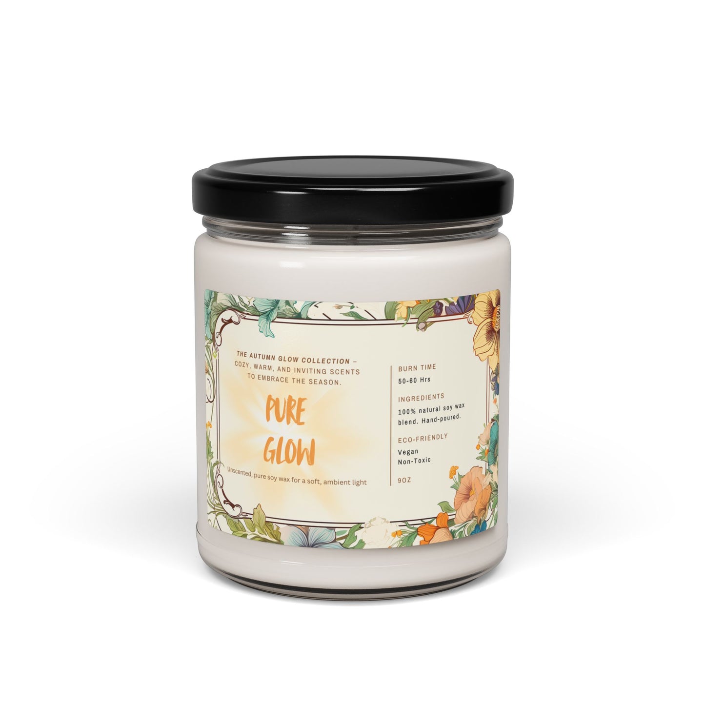 Orchard Kiss Autumn Glow Candle Collection | Cozy Fall Soy Candles | 9oz Jar | Apple Harvest, Cinnamon Vanilla, Clean Cotton | Jazz N’ Coffee Puzzles