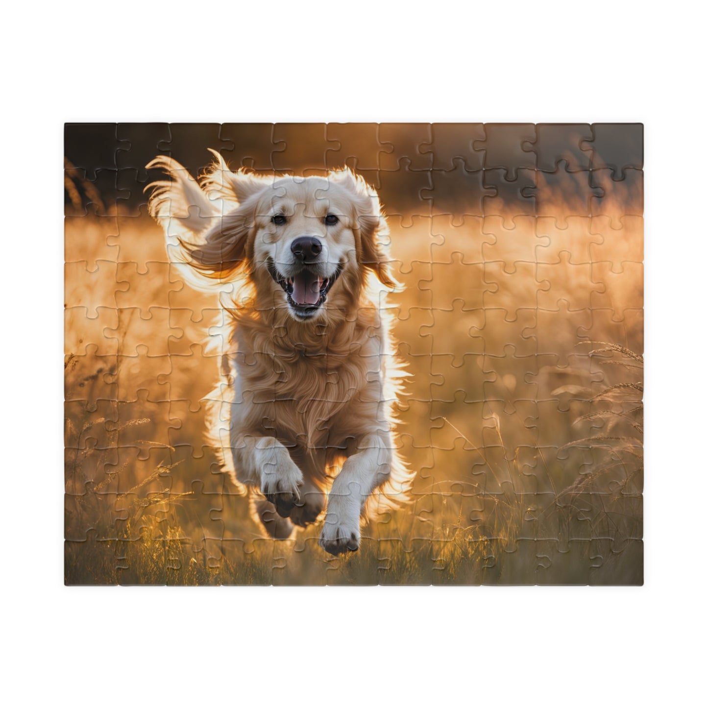 Golden Retriever Puzzle - Joyful Pet Jigsaw Game, Animal Lovers Gift, Family Fun Activity, Dog-Themed Home Decor