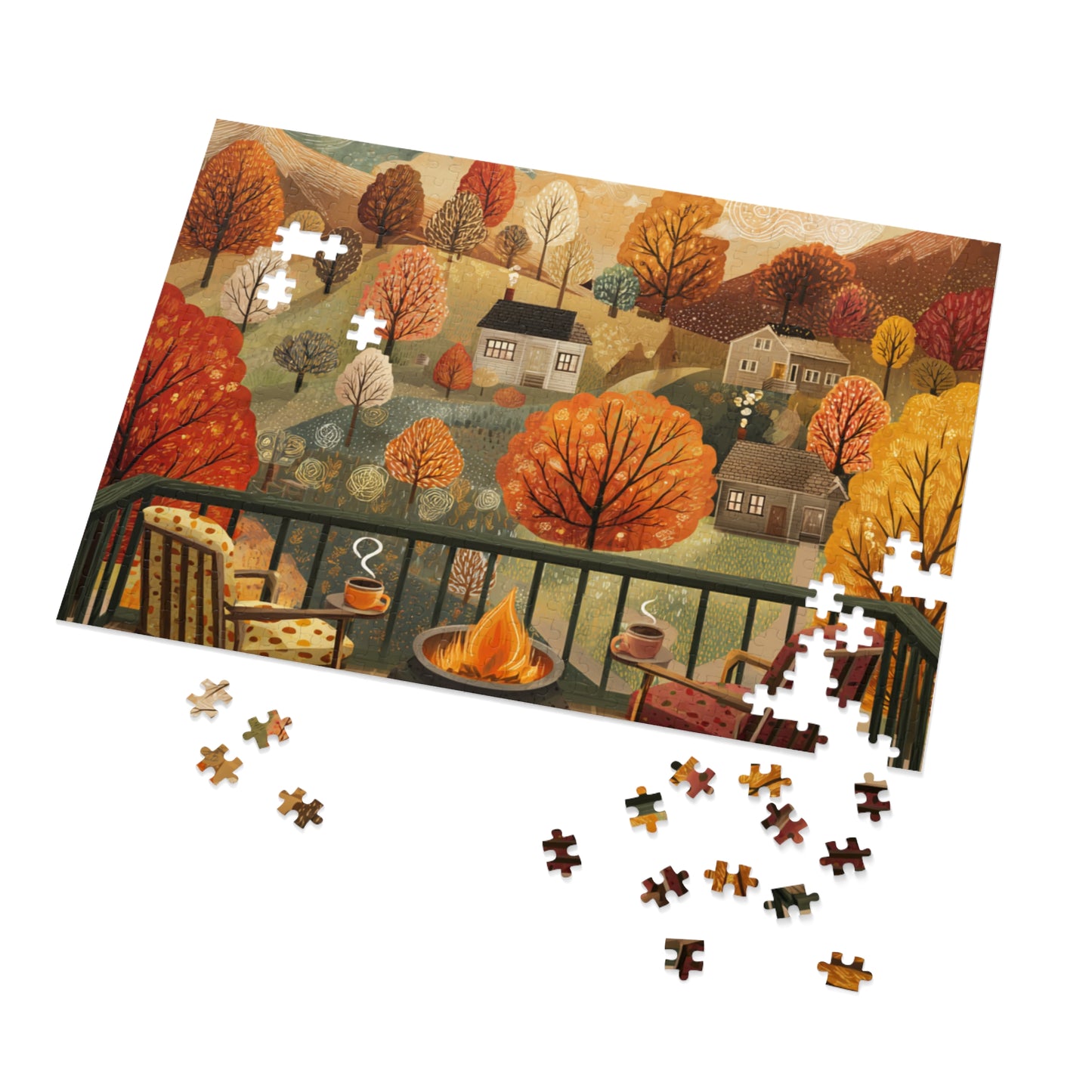 Autumn Cabin Jigsaw Puzzle
