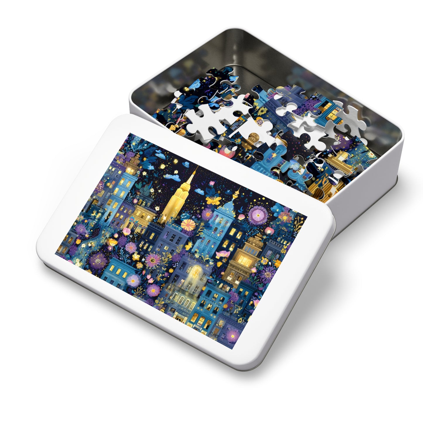 Whimsical New York City Puzzle – A Magical Adventure in the Big Apple-Puzzle with Tin
