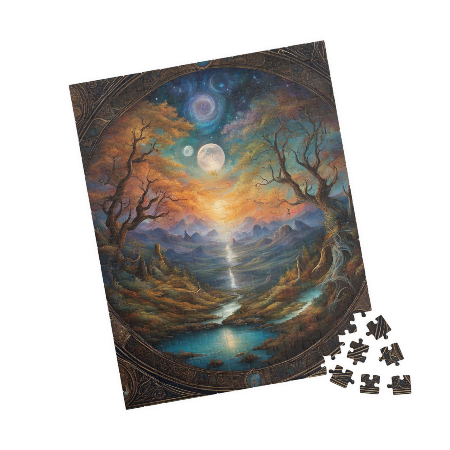 Secrets of the Hidden Realm Puzzle, 110/252/520/1014-piece Jigsaw, Enchanted mystical artwork puzzle