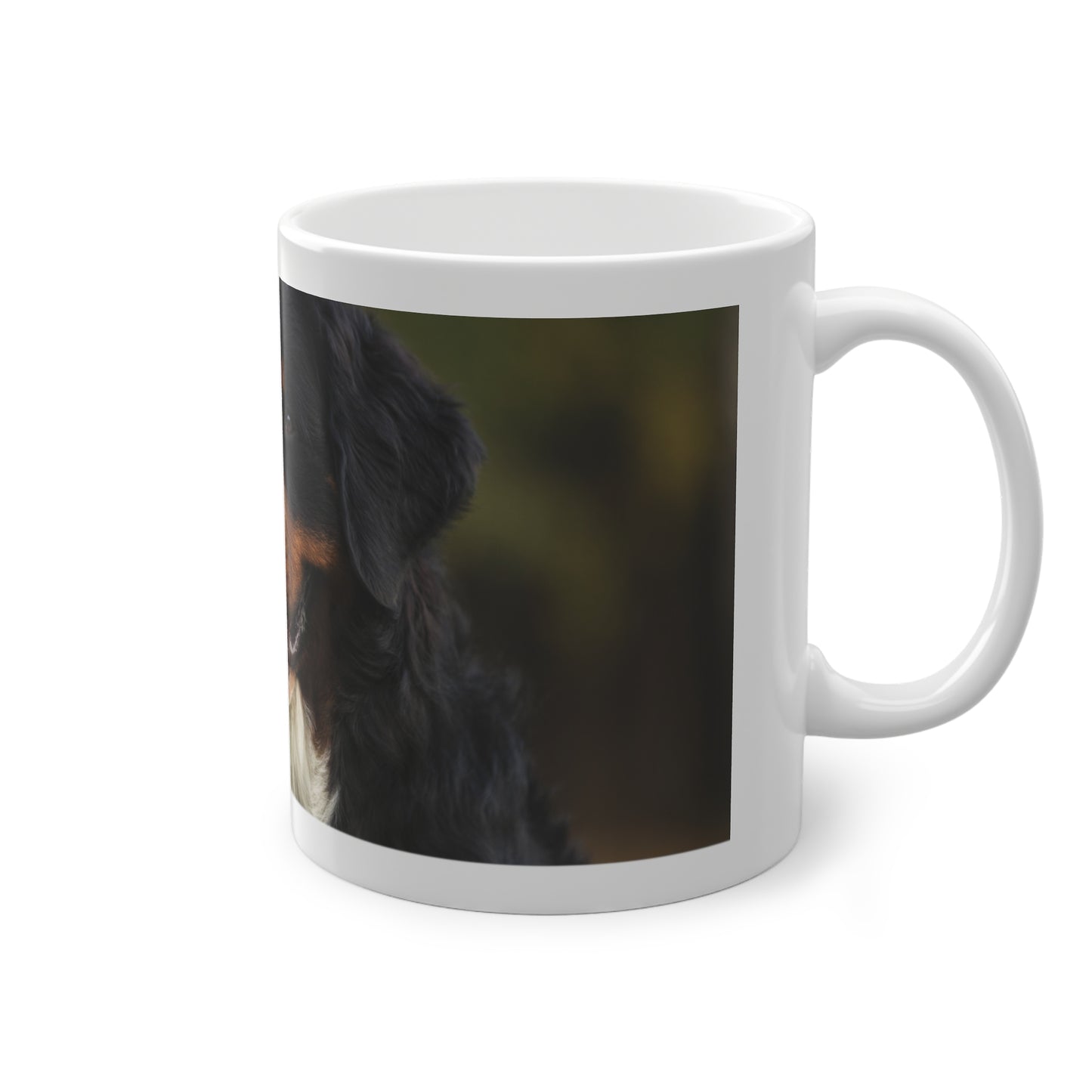 Bernese Mountain Dog Photo Mug – 11oz Coffee Cup for Dog Lovers