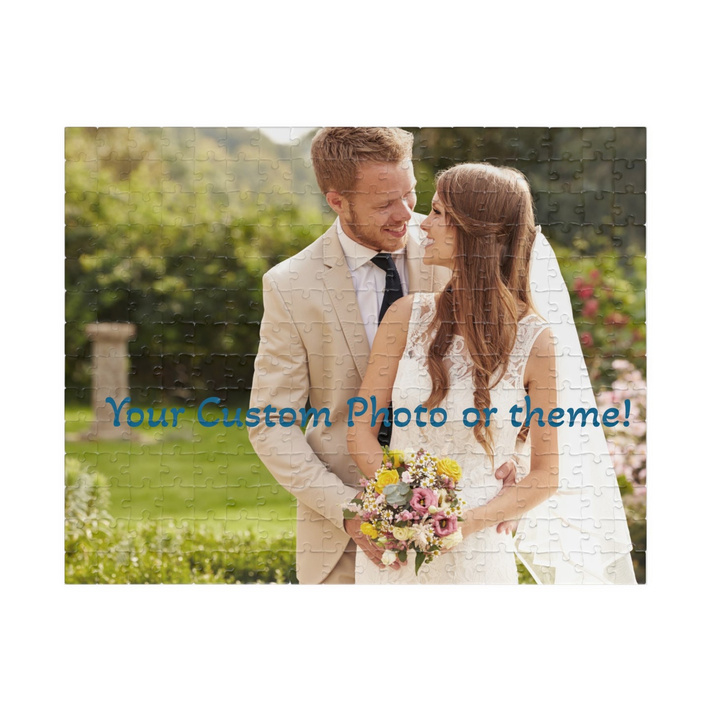 Custom Photo Puzzle - Personalized Memory Game, Unique Wedding Gift, Family Fun Activity, Engagement Celebration, Customizable Jigsaw