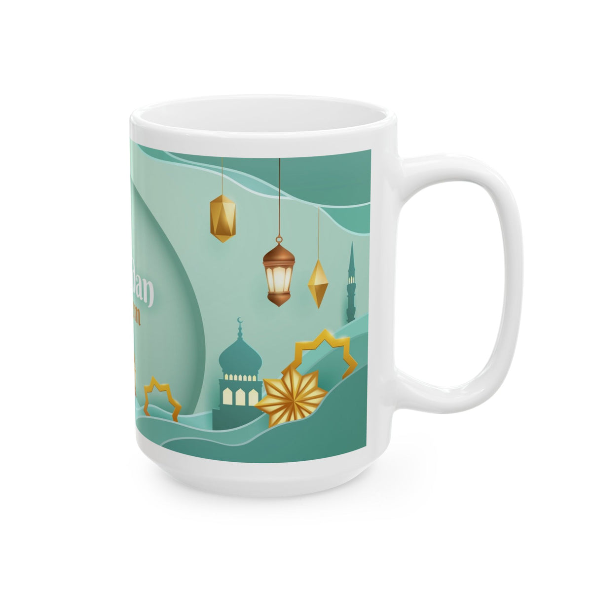 Elegant Ramadan Mug - Celebrate Ramadan, Islamic Gift, Coffee Cup, Eid Celebration, Ceremonial Drinkware