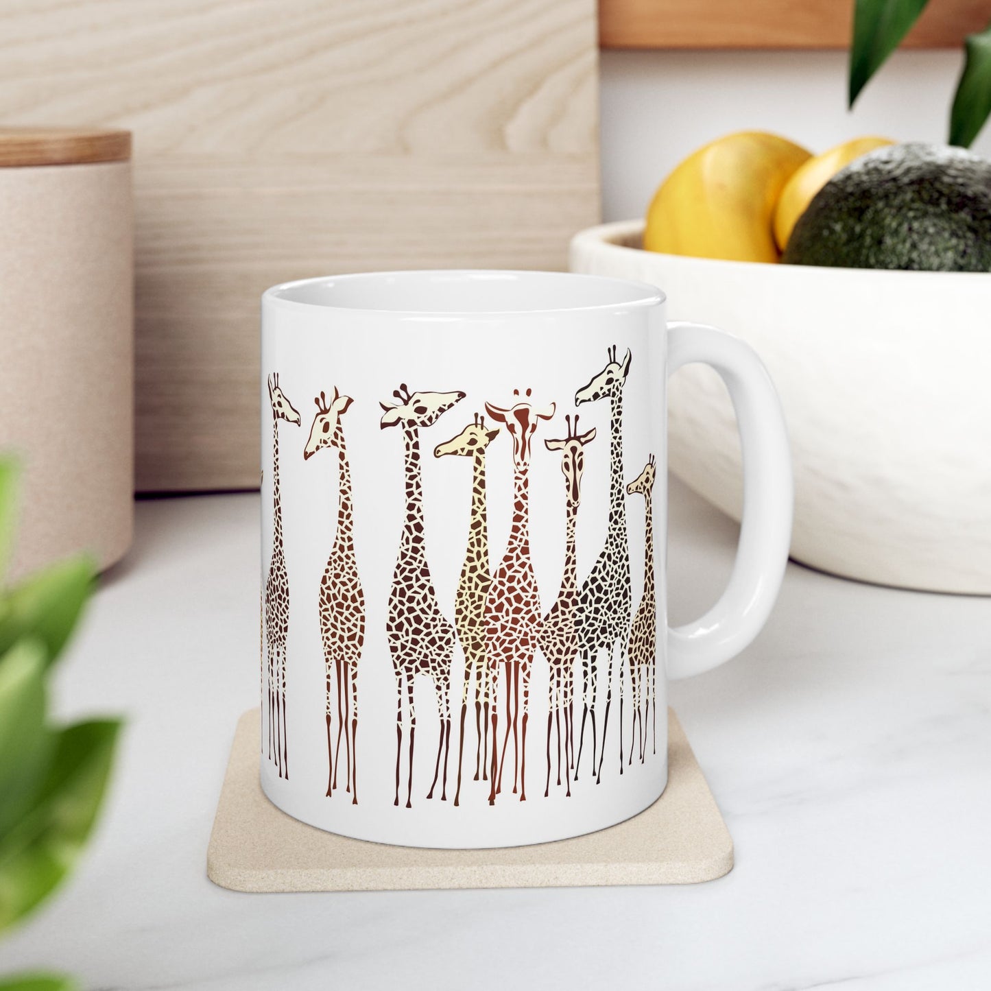 Adorable Giraffe Family Mug, Whimsical Animal Coffee Mug, Safari Wildlife Gift, Birthday Gift, 11oz and 15oz