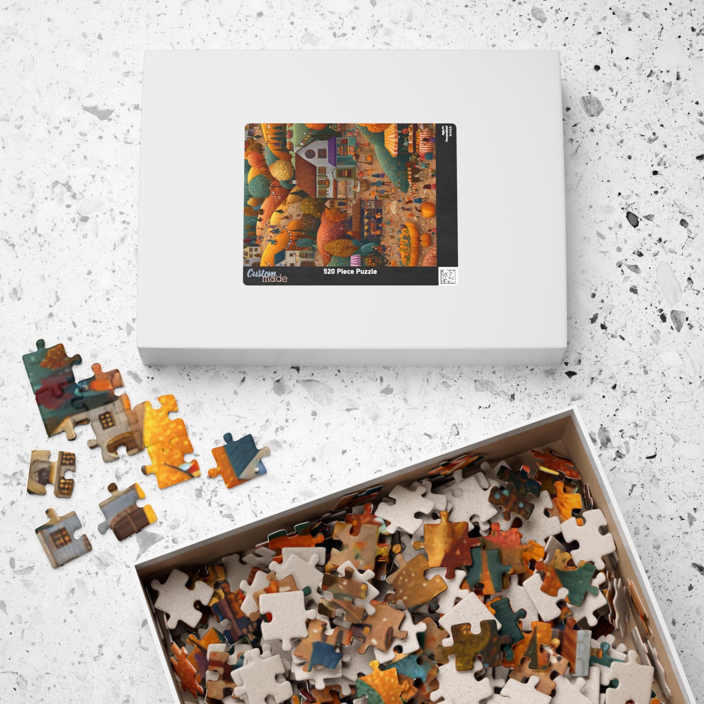 Fall Festival in the Countryside Puzzle | Charming Autumn Scene | Cozy Harvest Jigsaw | Gift for Autumn Lovers | Jazz N’ Coffee Puzzles