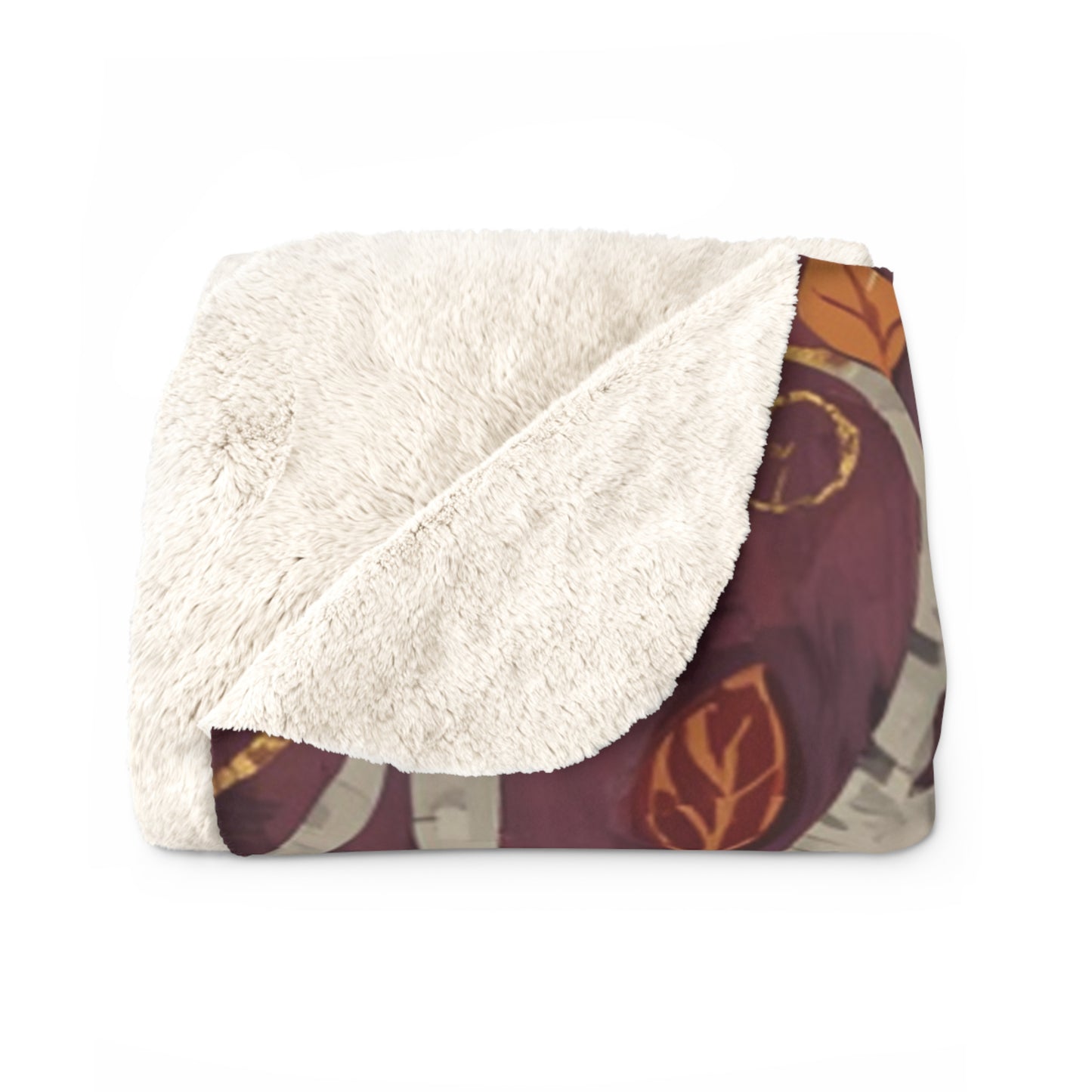 Whimsical Fox Tea Party Sherpa Fleece Blanket | Cozy Woodland Throw | Soft Plush Blanket Gift | Cute Animal Blanket
